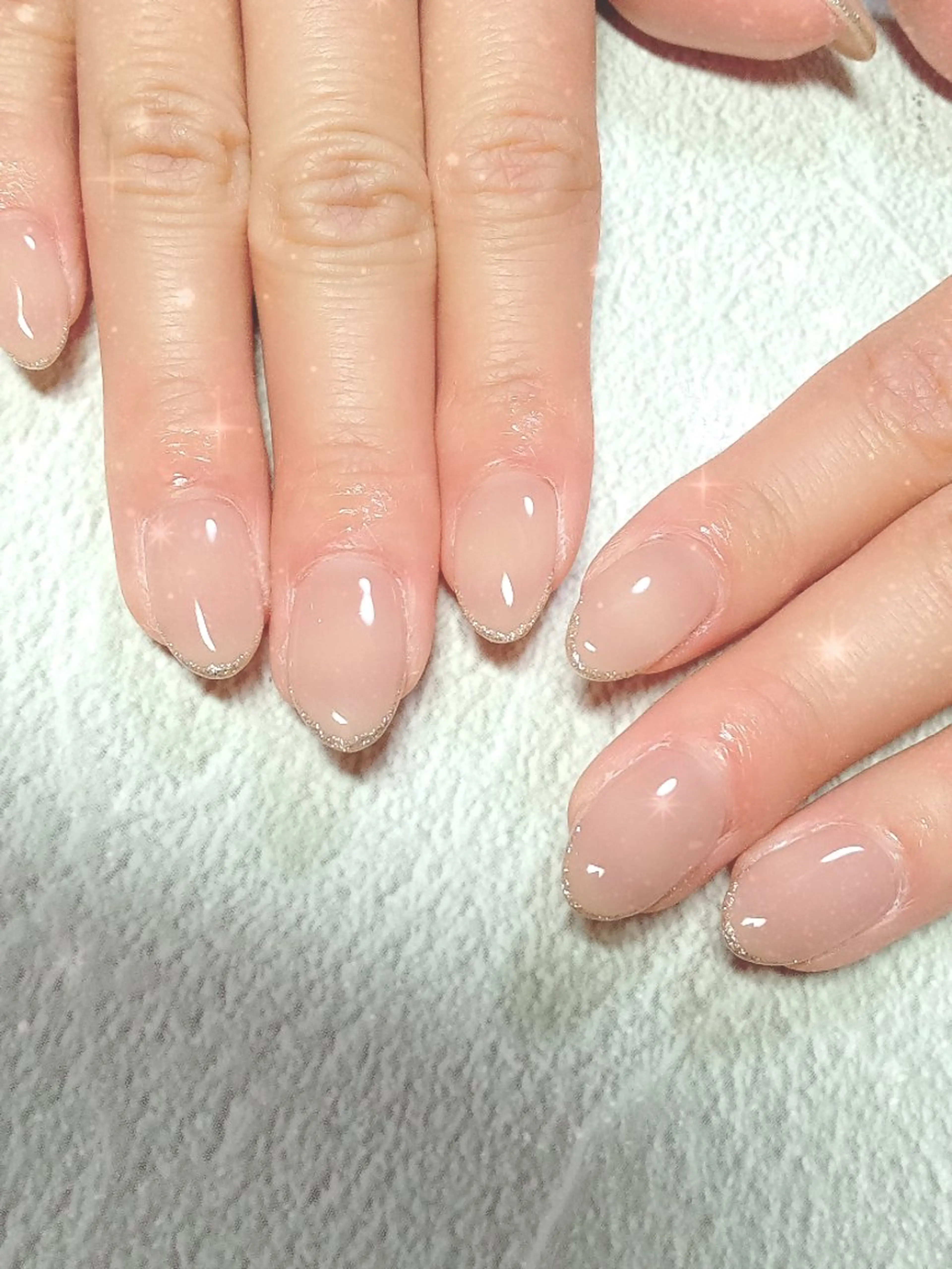 ネイル ジェルネイル キラキラネイル ラメ(グリッター) ラメグラデーション マグネットネイル flure de neige yukiのネイルデザイン