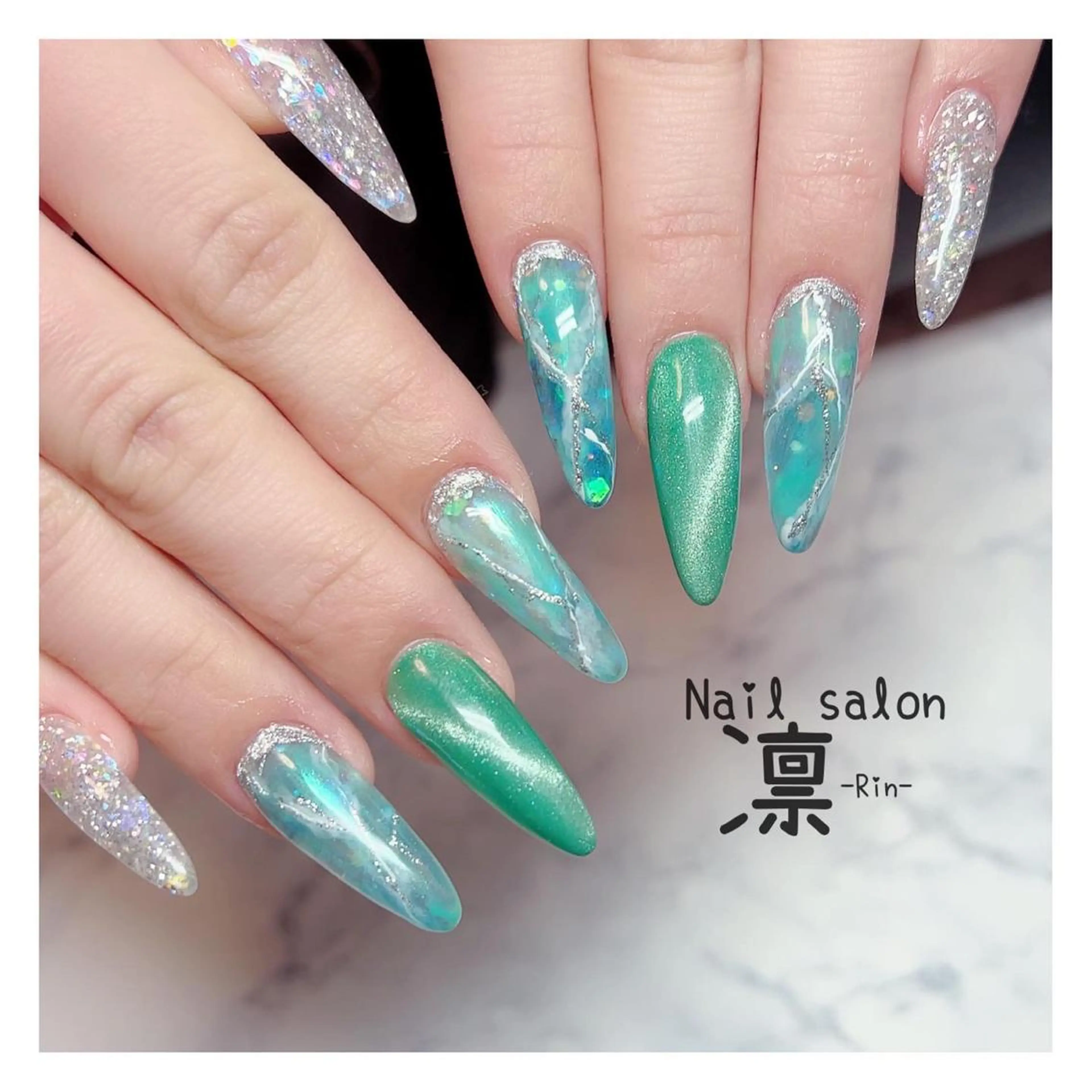 ネイル スカルプネイル ハンドネイル private salon凛のネイルデザイン