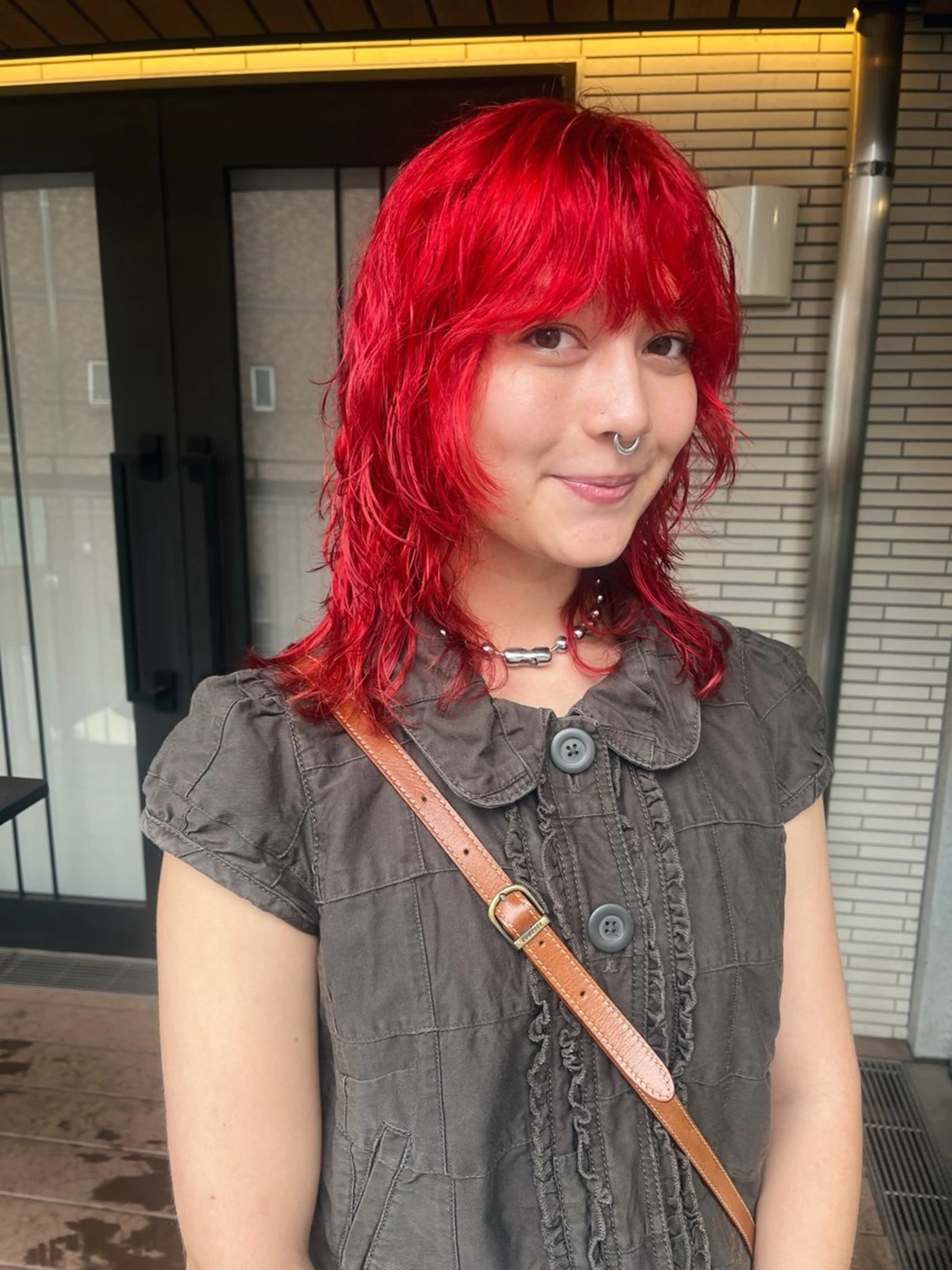 ミディアム カラー カット ヘアカラー 暖色/パーマ 🌼クニトウメイのヘアスタイル