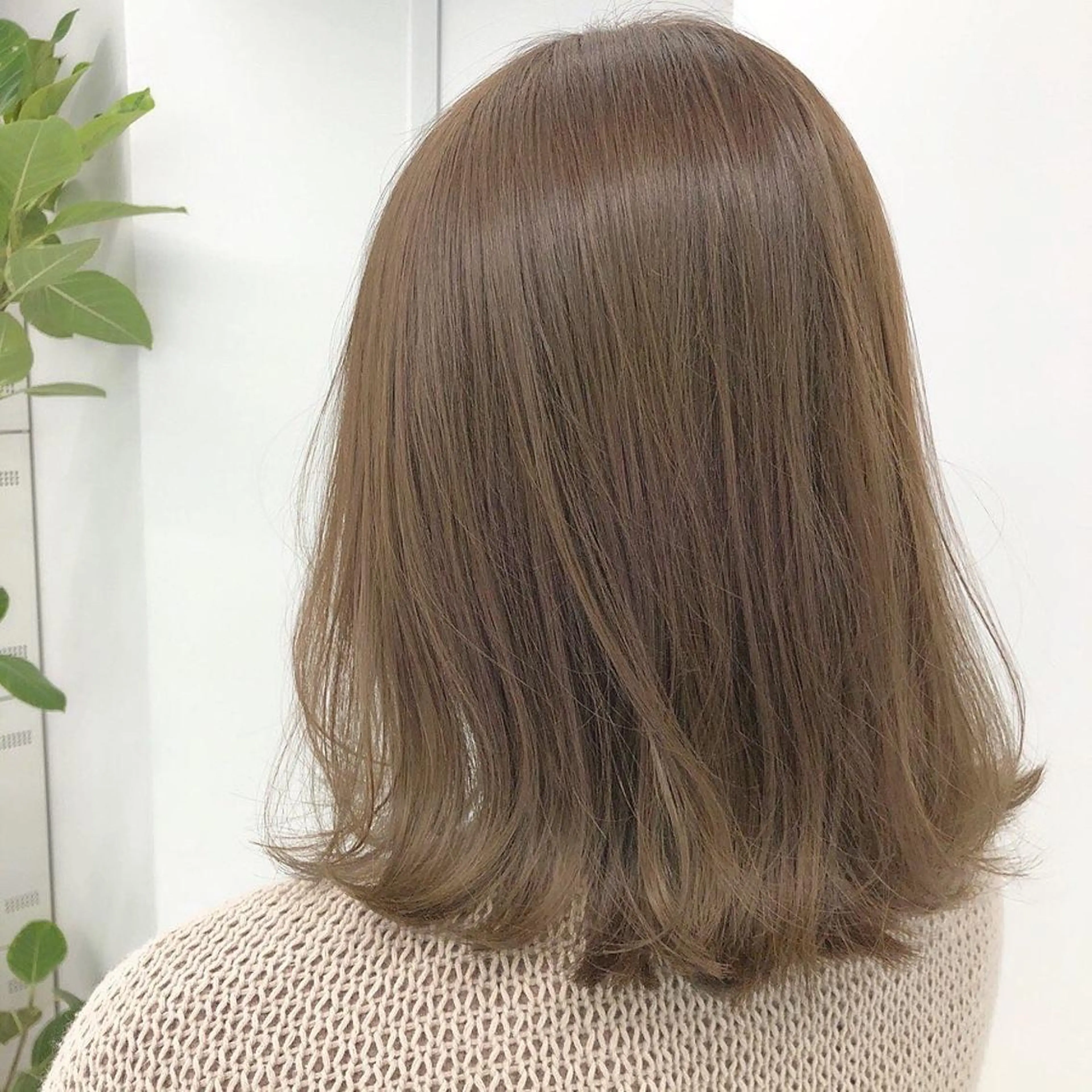 ミディアム カラー ヘアカラー トリートメント ヘッドスパ ヘアセット 🥞ベージュ系カラー 【すずきりほ】🥞のヘアスタイル