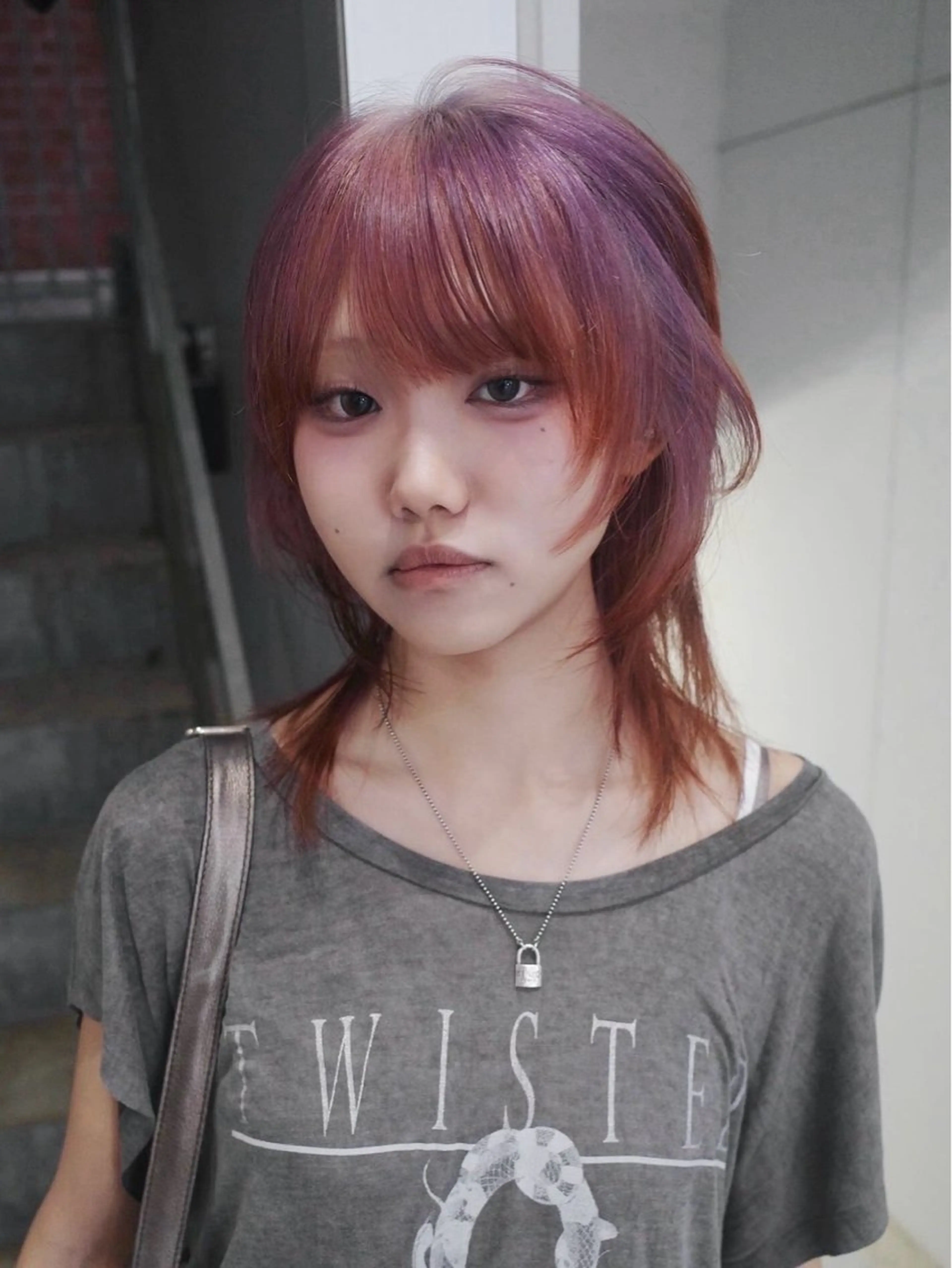 ミディアム カラー nakatsu aimuのヘアスタイル