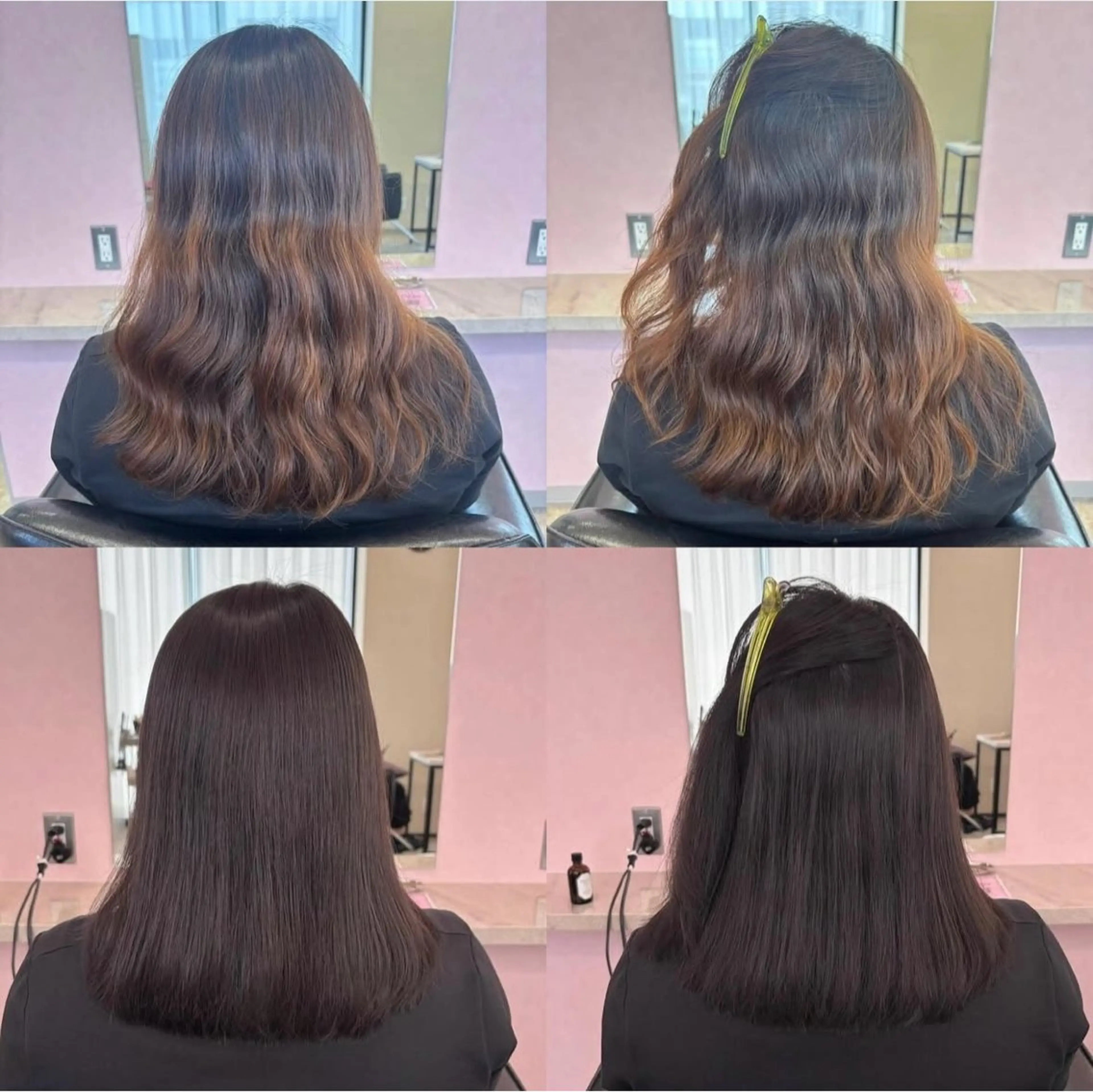 セミロング カット ヘアカラー 縮毛矯正 トリートメント 藤井 貴美子のヘアスタイル