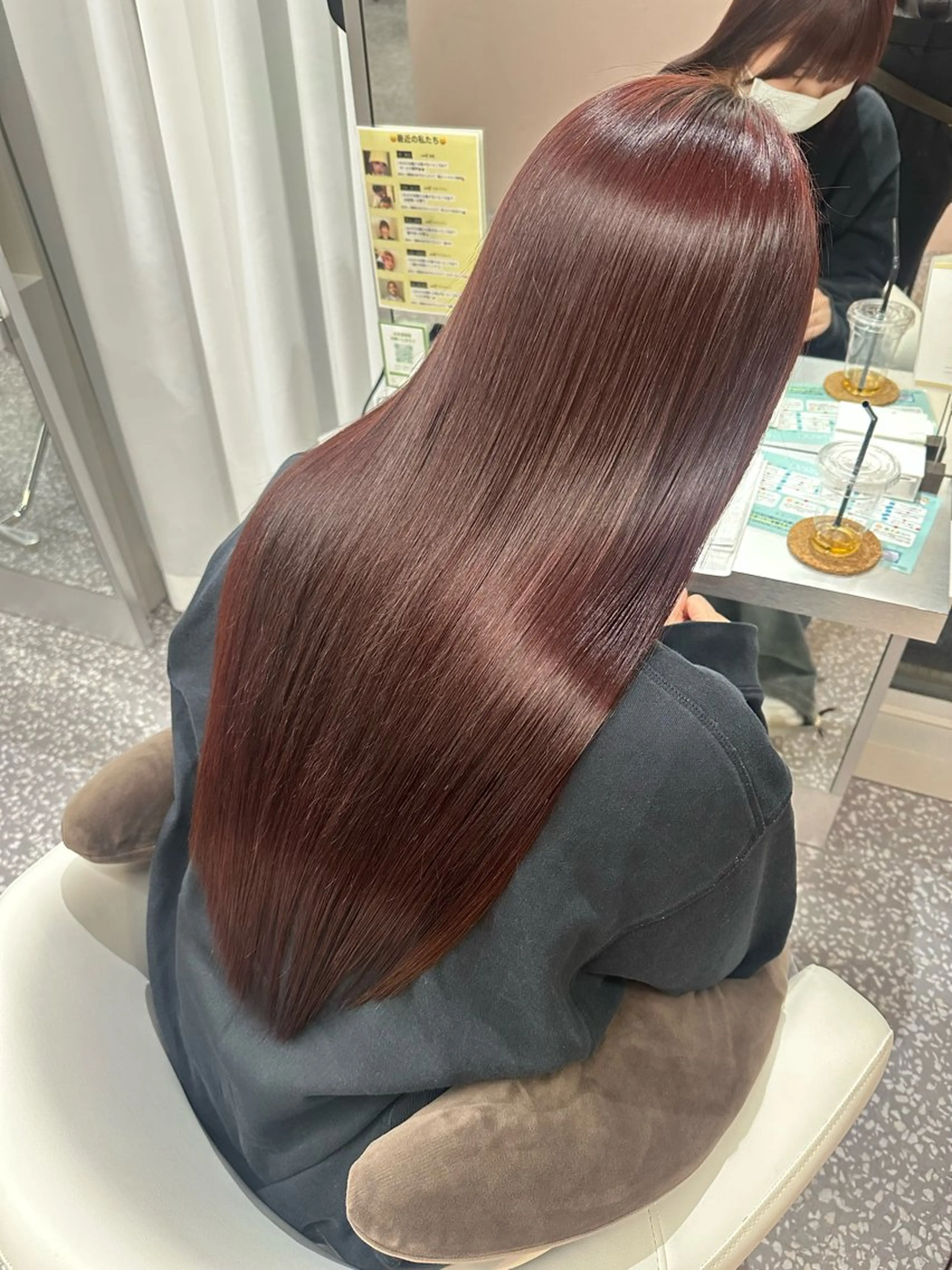 ロング 髪質改善 縮毛矯正 カット ヘアカラー 縮毛矯正 トリートメント ノンダメージ 🥑mikubanのヘアスタイル