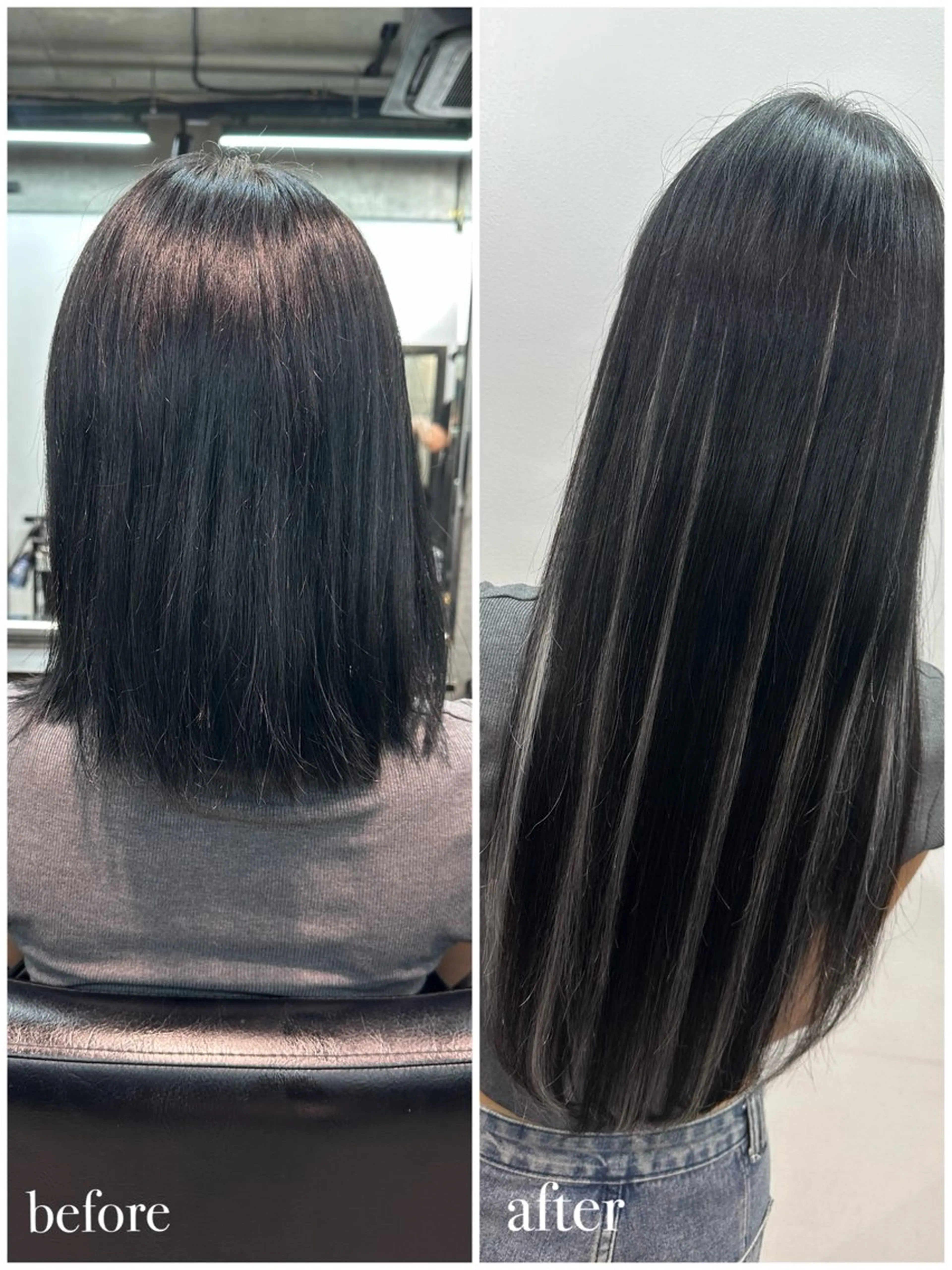 ロング シールエクステ エクステ エクステ💕カラー エリア最安値💕のヘアスタイル