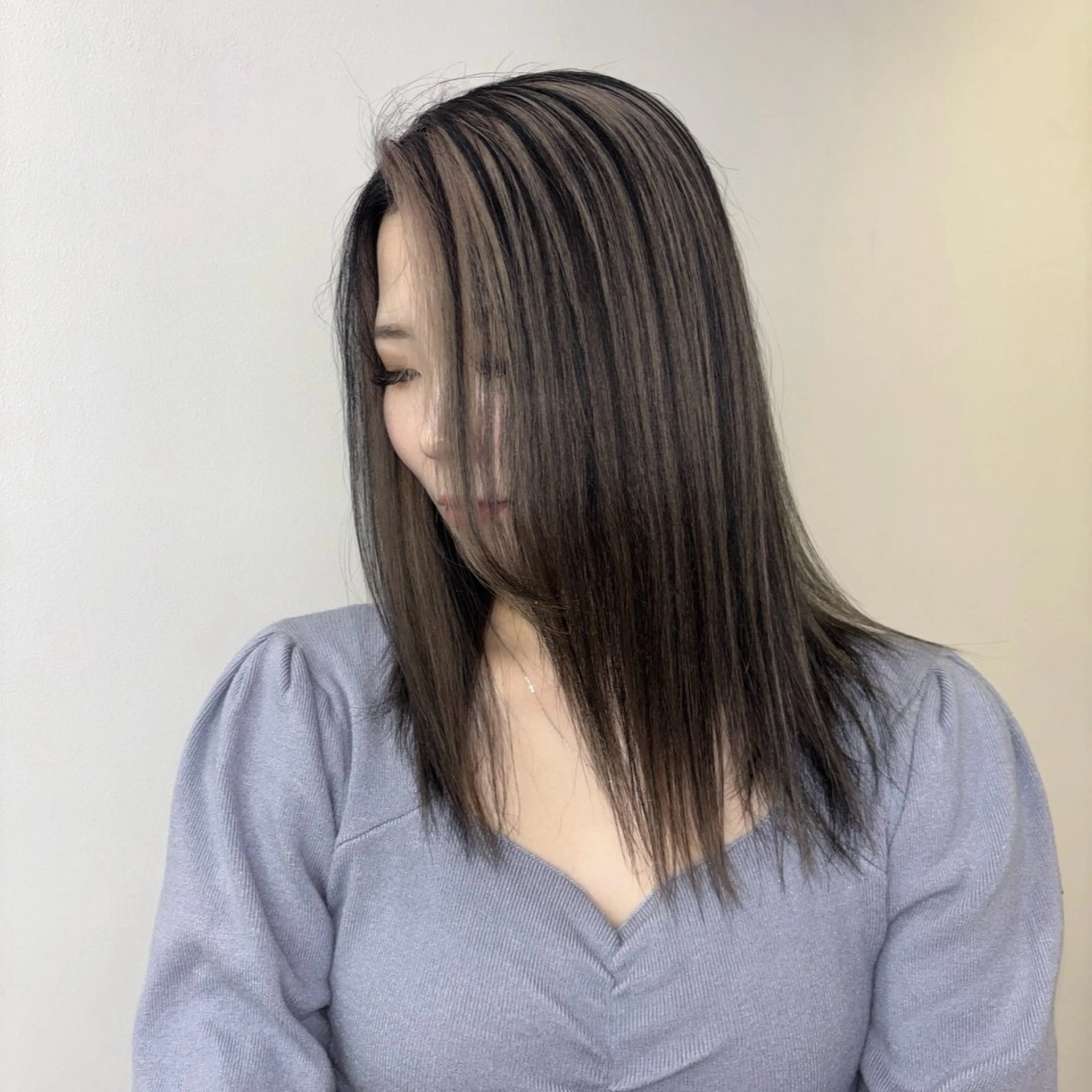 セミロング カラー ヘアカラー Ren. 🦋デザインカラーのヘアスタイル