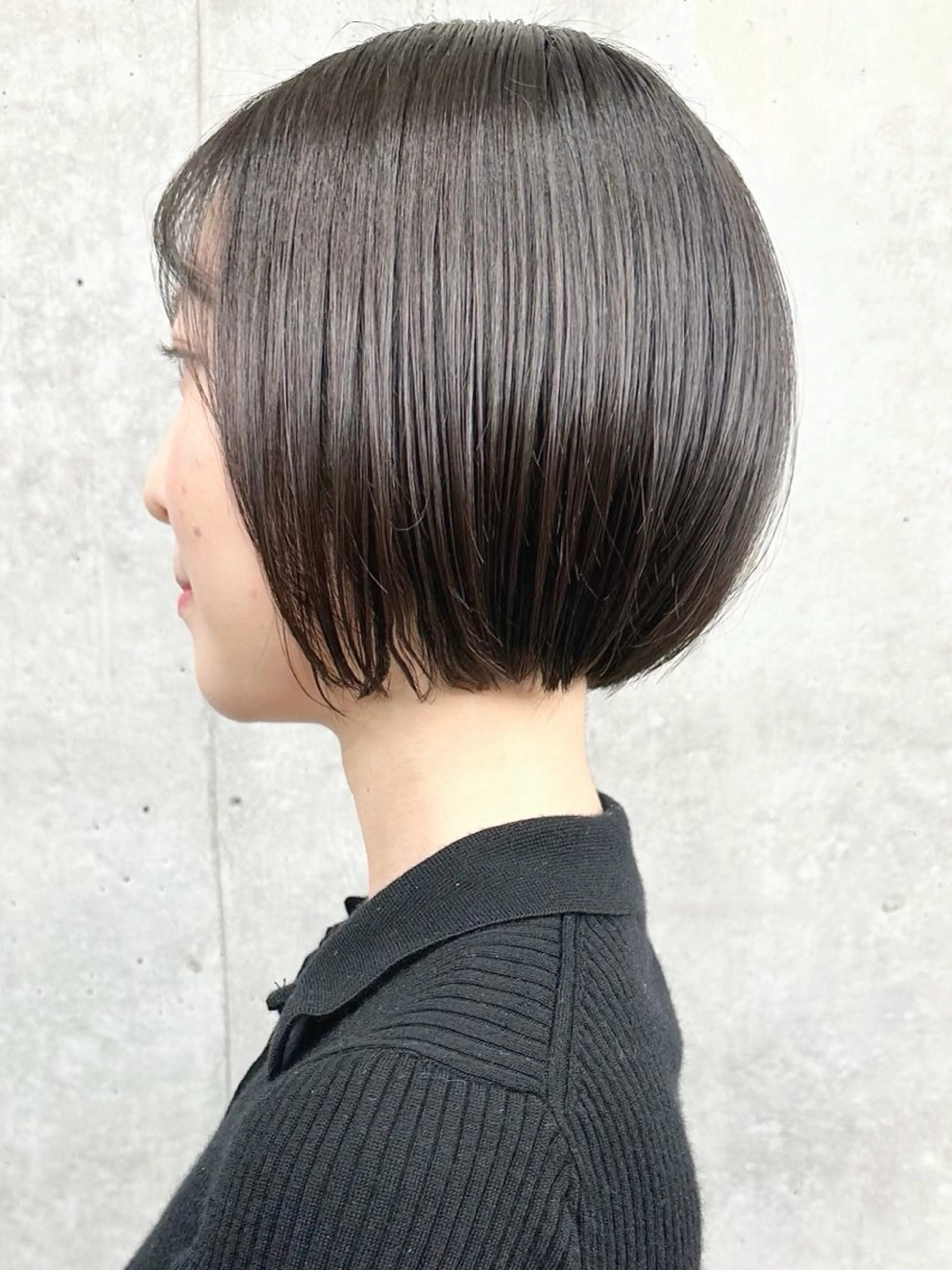 ミディアム 小顔ボブ/お悩み解決 /ボブパーマ/とういのヘアスタイル