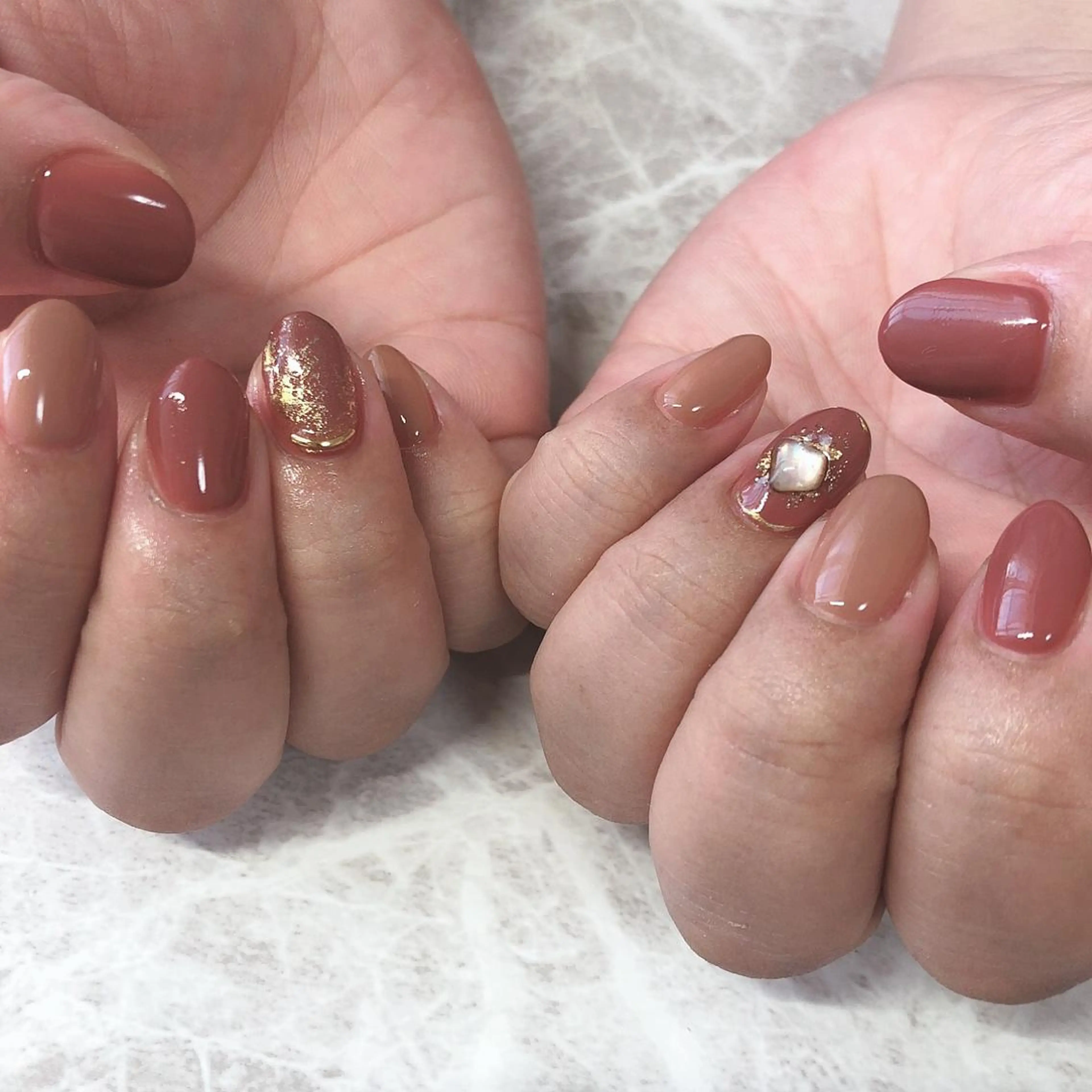 ネイル ハンドネイル 西岡 杏のネイルデザイン