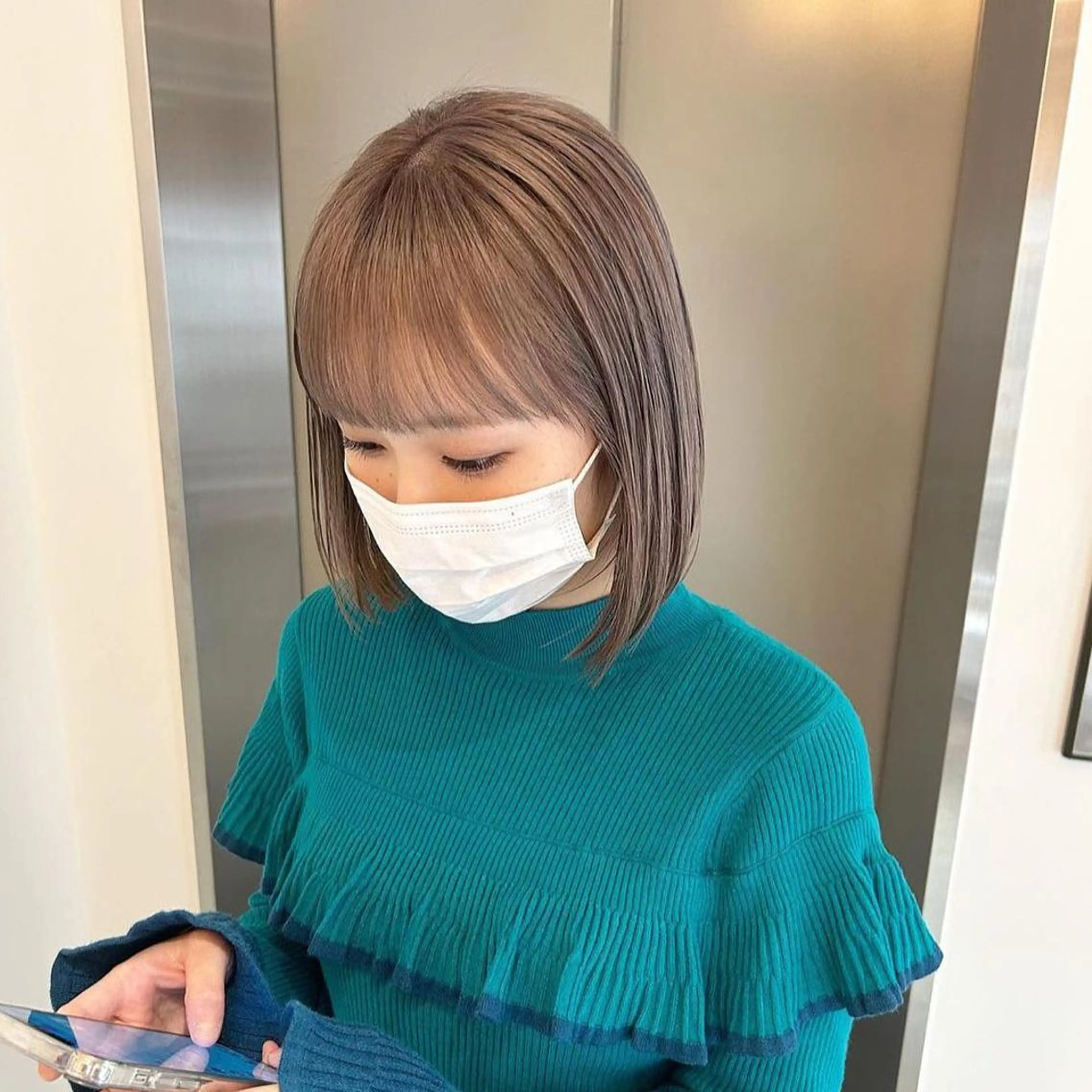 髪質改善リペアカラー＋カット＋スティーブンノルトリートメントの写真