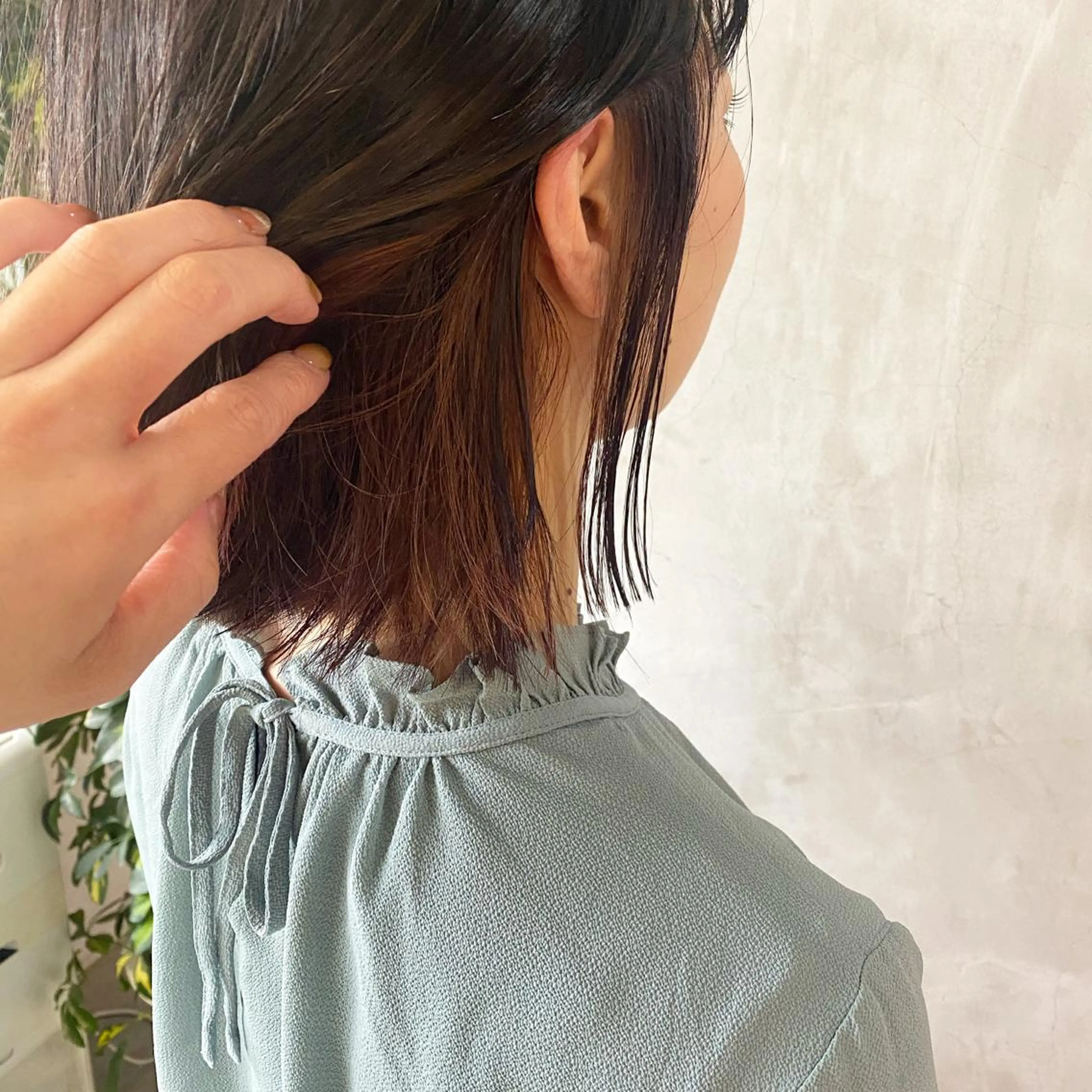 ショート カラー ヘアアレンジ インナーカラー ラベンダーカラー ピンクカラー ピンクラベンダー stylist/蛯谷 珠里のヘアスタイル