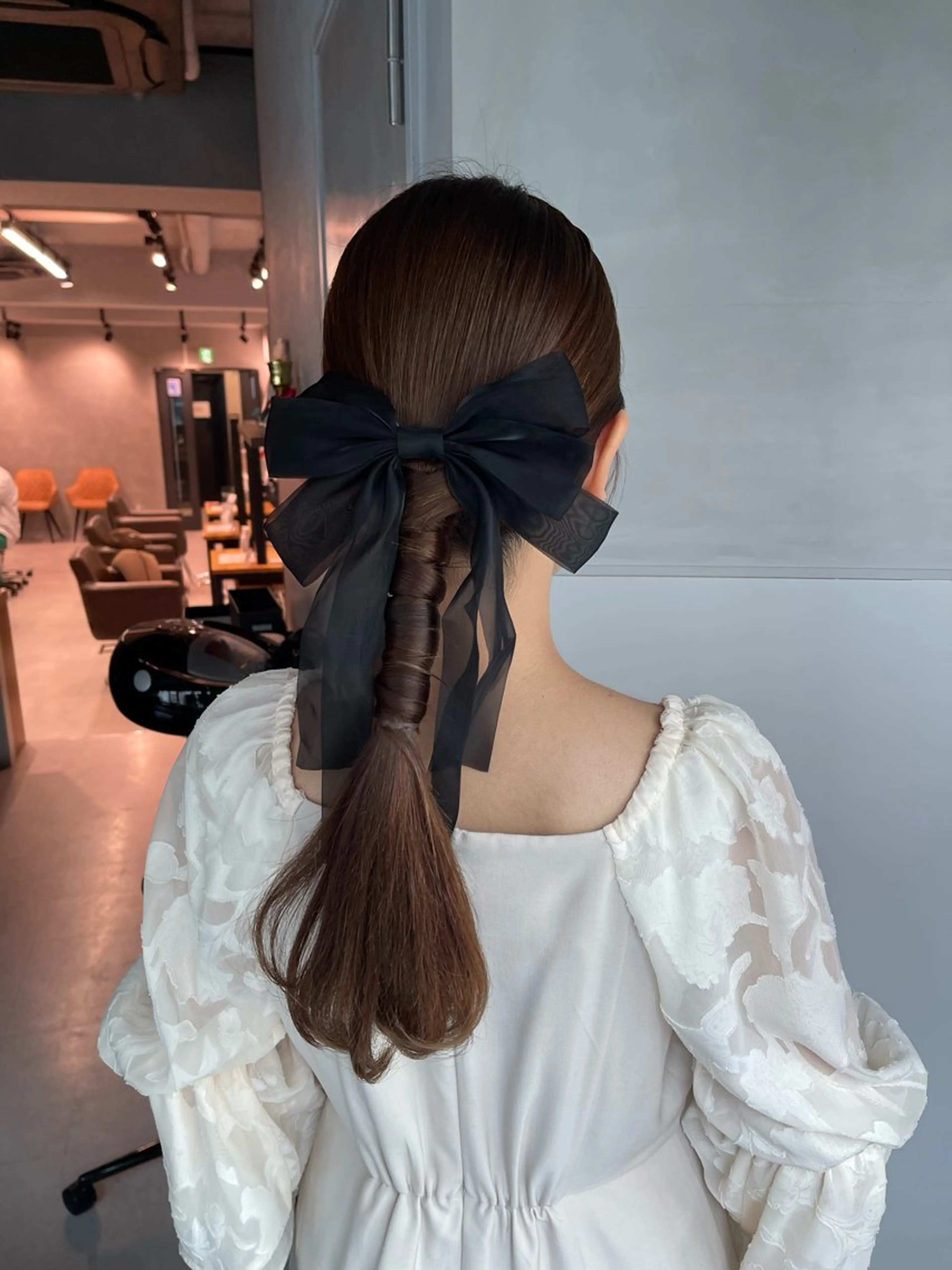 ヘアアレンジ ポニーテール 結婚式・ブライダル 卒業式のヘアスタイル ヘアセット charm《銀座》 ヘアセット/縮毛矯正のヘアスタイル