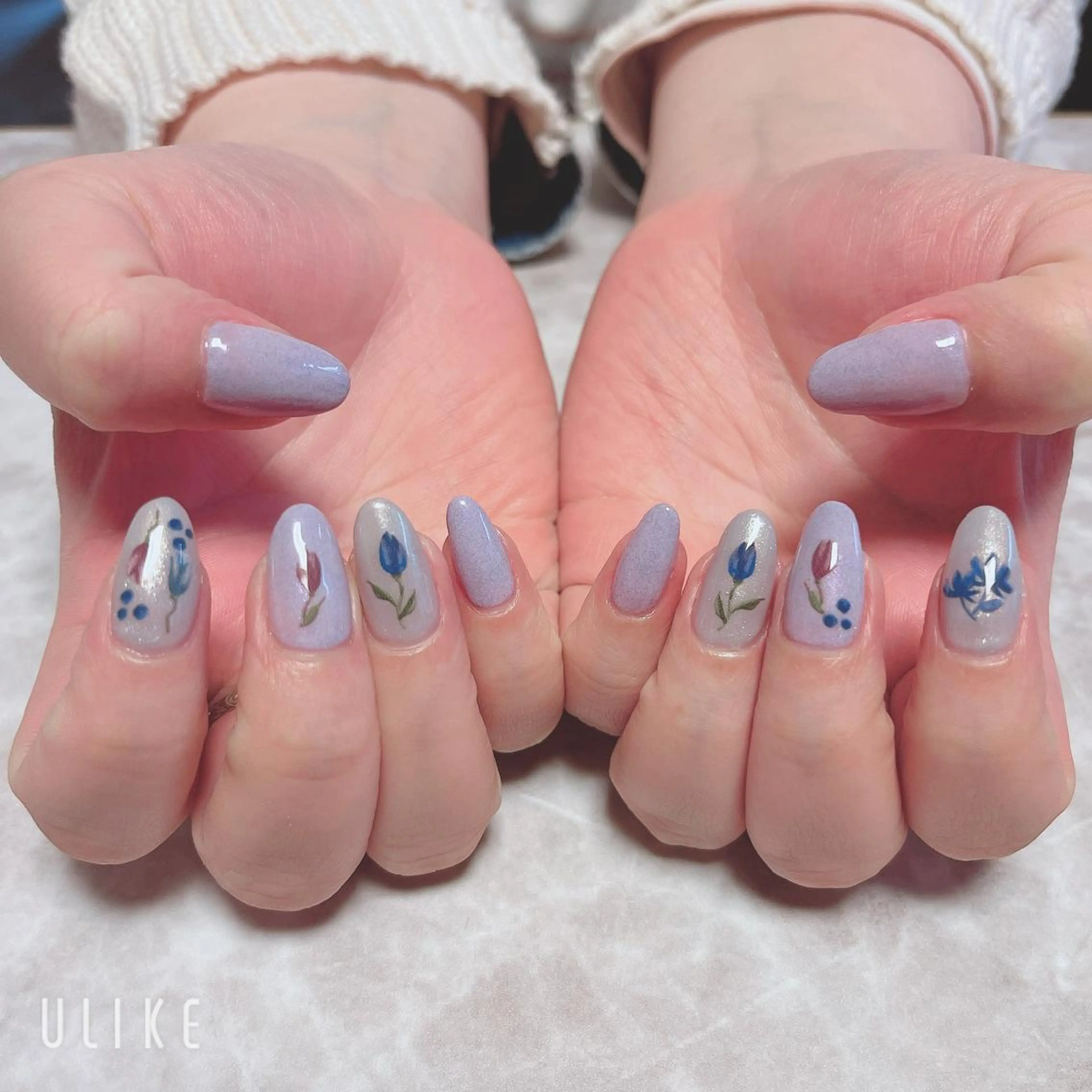 ネイル ワンカラーネイル ❁miju nail 大人上品/自爪育成のネイルデザイン