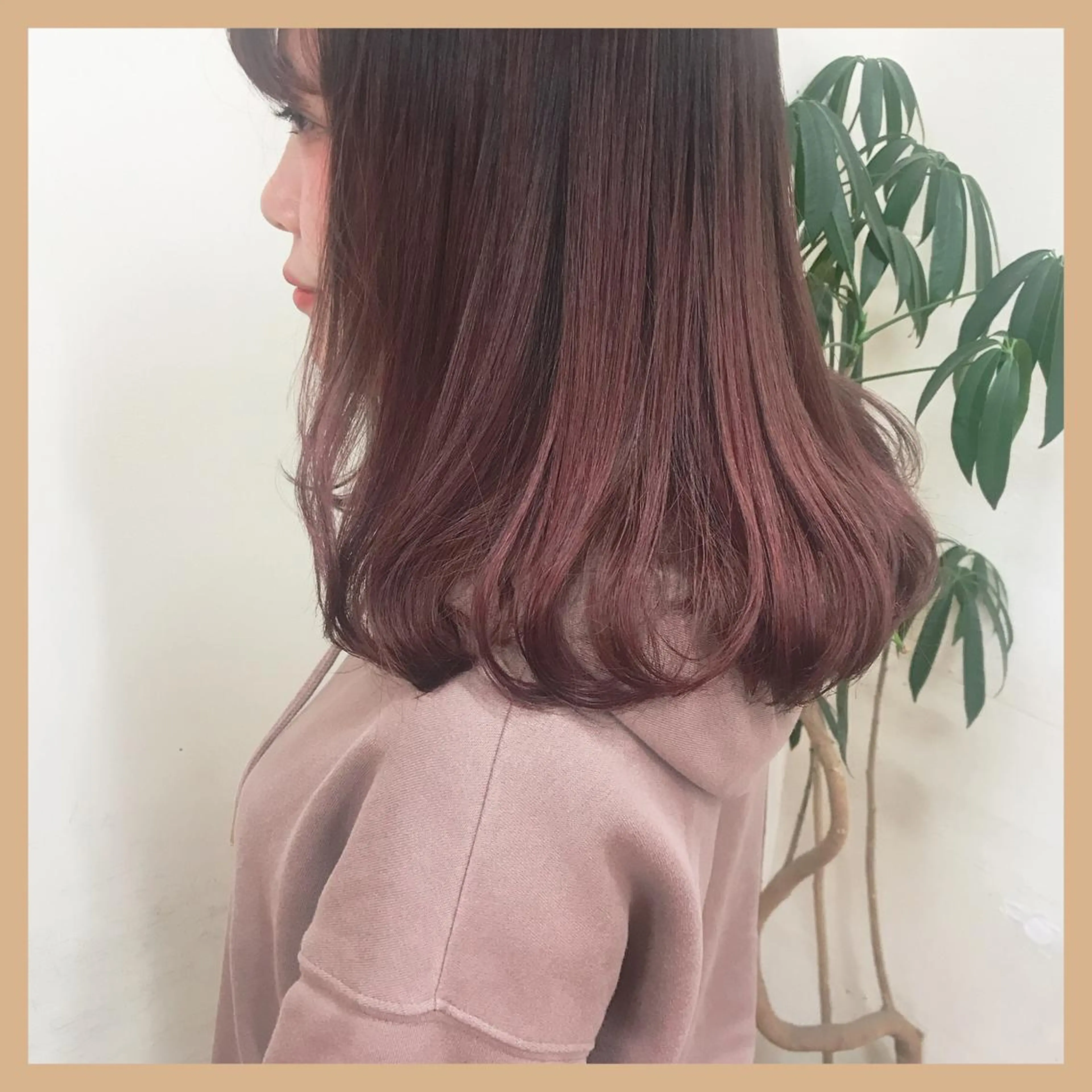 ミディアム カラー ヘアカラー トリートメント * 透明感カラー c h i h o *のヘアスタイル