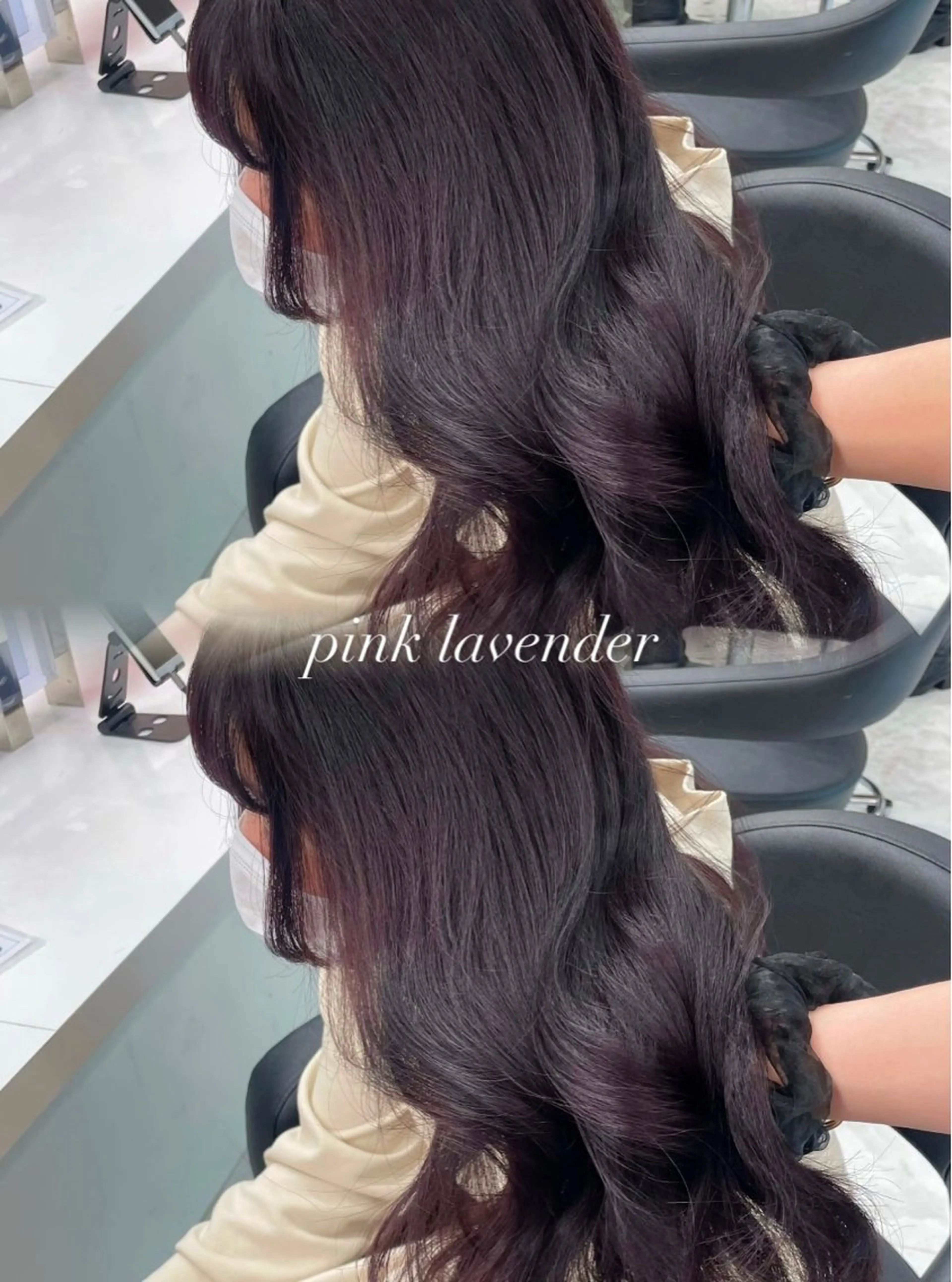 セミロング カラー ヘアアレンジ Ella所属・nana【艶髪】/ レイヤー/縮毛矯正のヘアスタイル