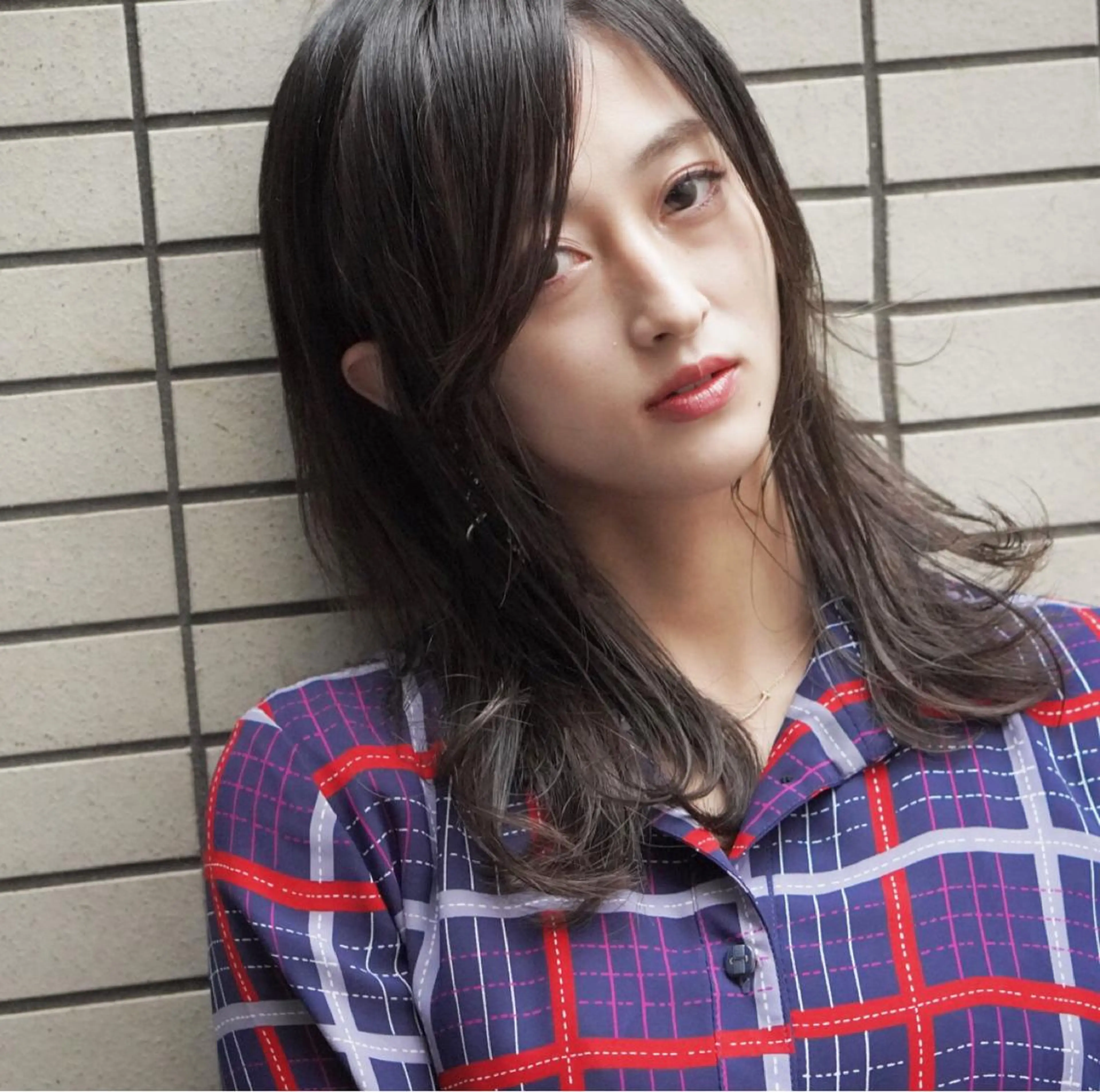 ミディアム カラー テトネ タカシのヘアスタイル