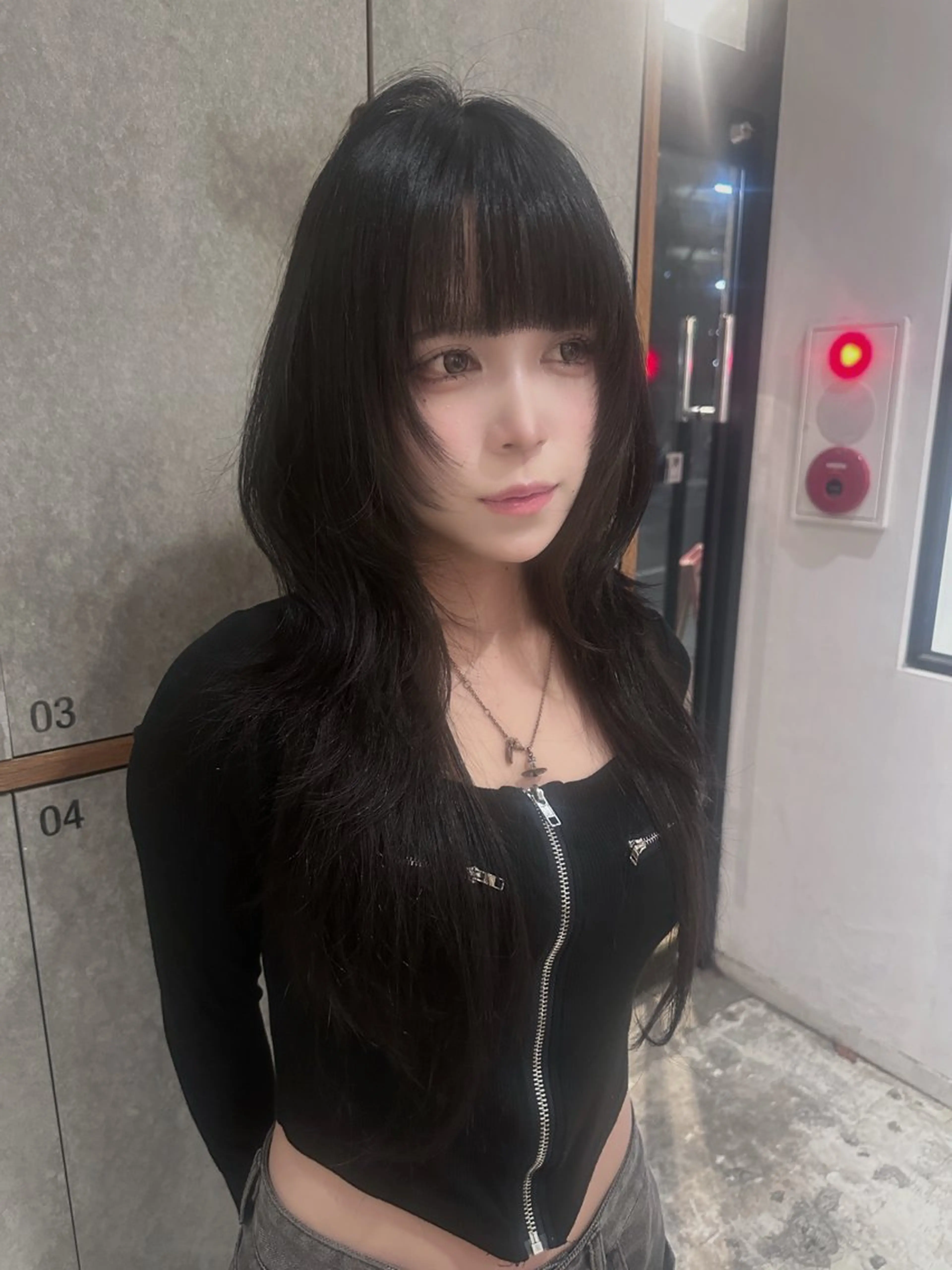 ロング カット YUI/レイヤー/ ハッシュカットのヘアスタイル