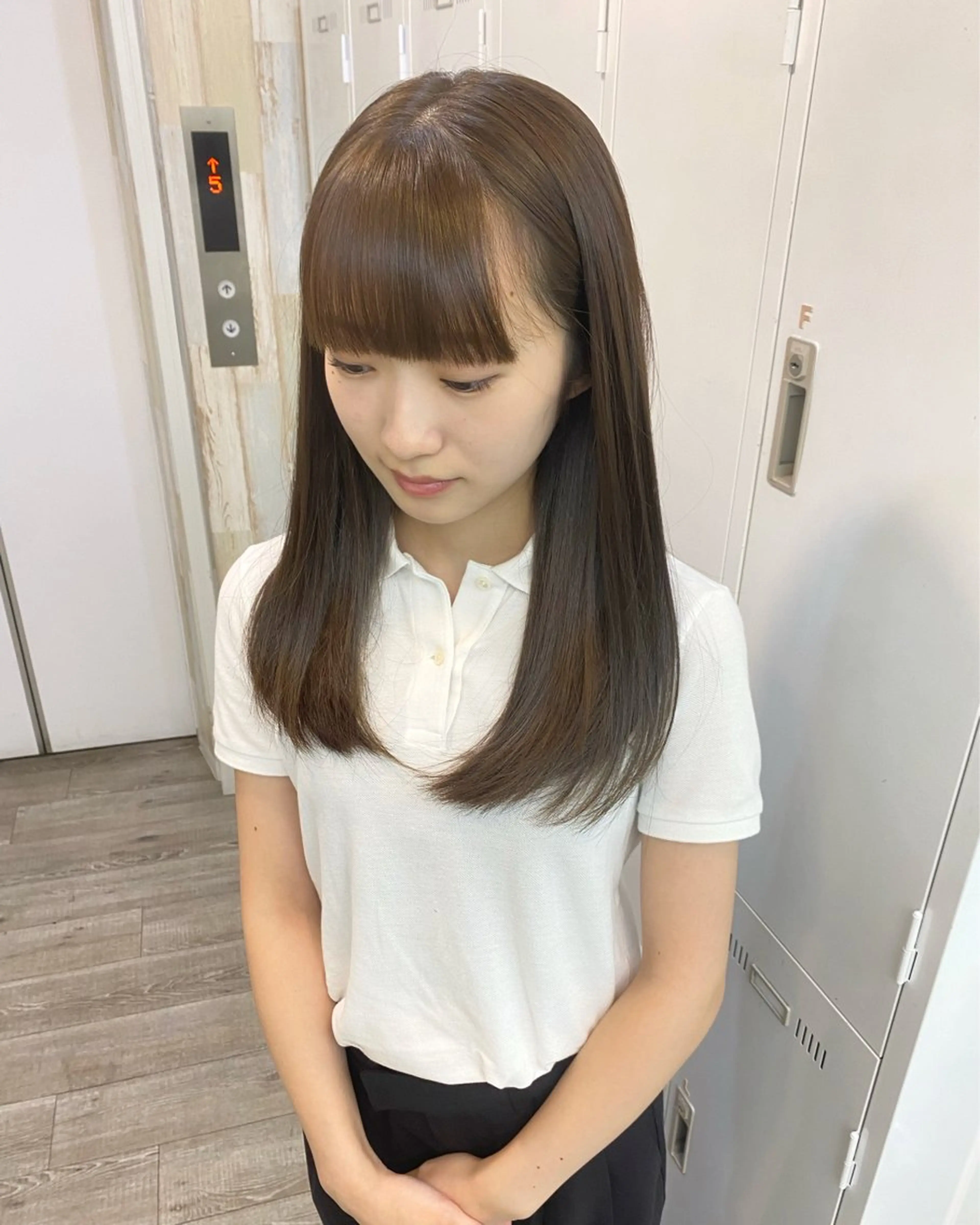 ロング カラー 広島/ヘアセット /ベージュ/わかなのヘアスタイル