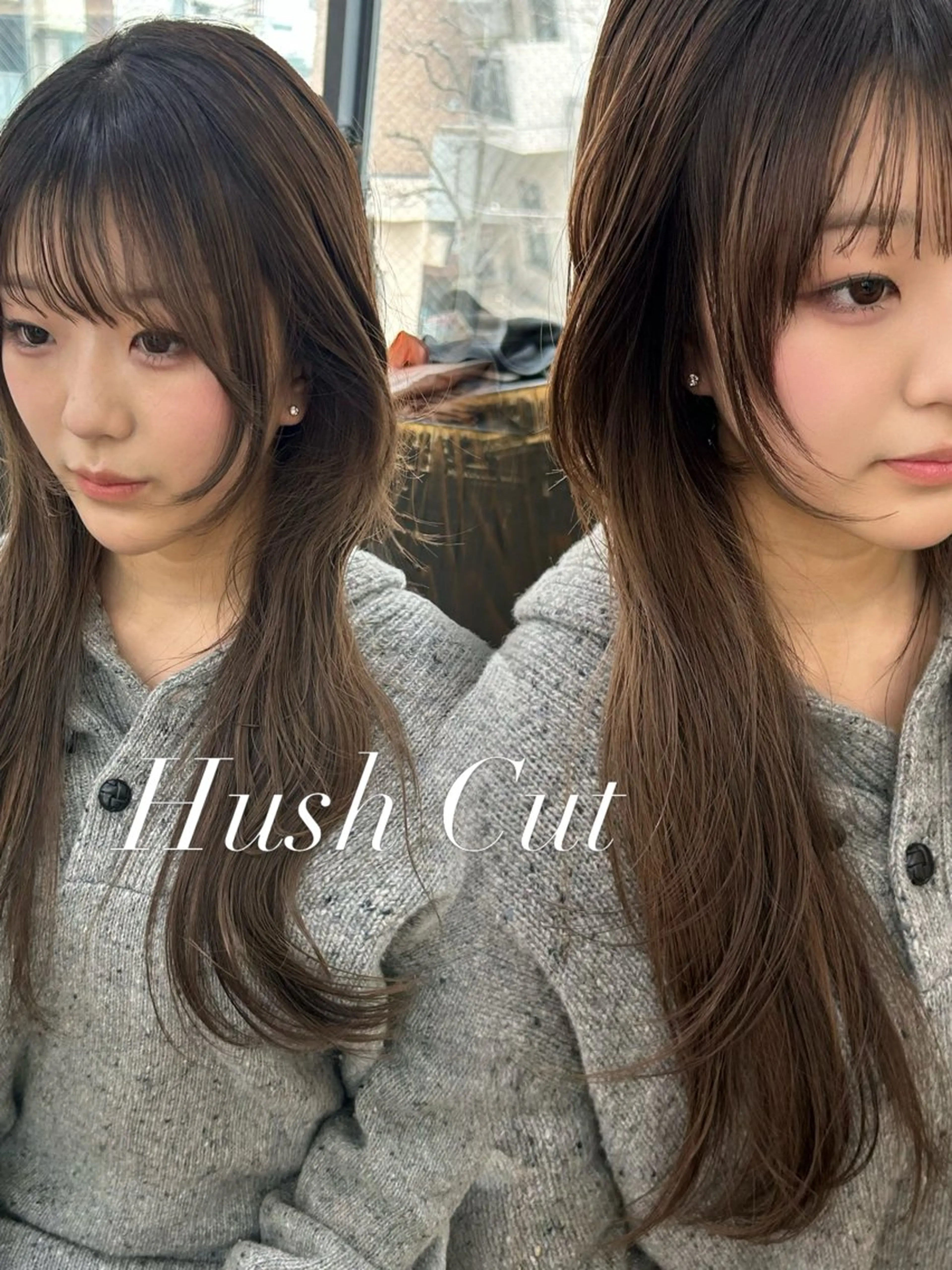 ロング カット トリートメント ブリーチなしWカラー /レイヤー/セイナのヘアスタイル