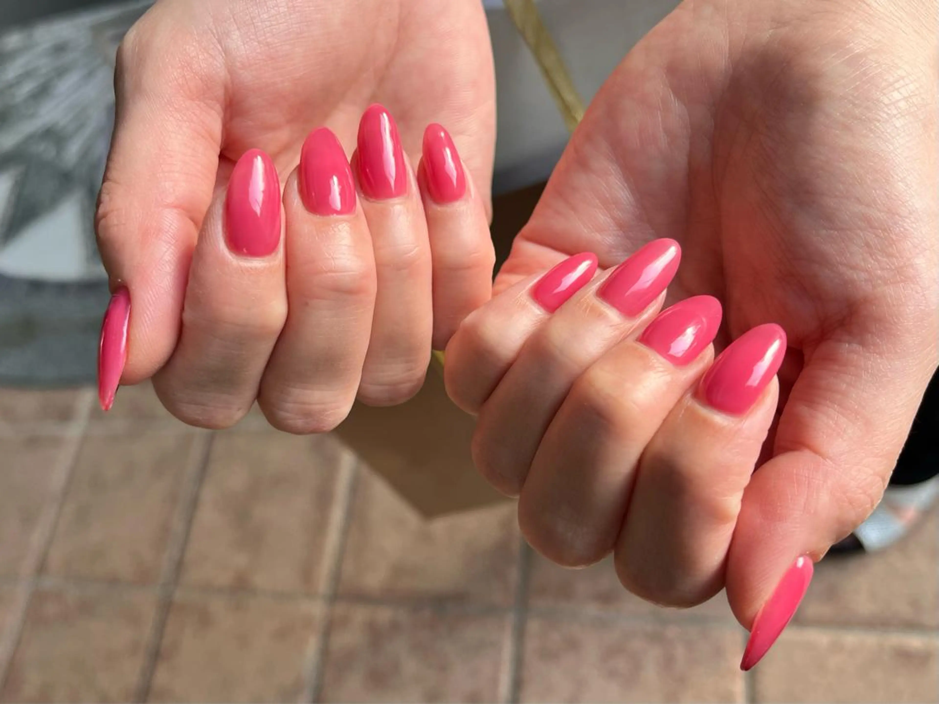 セミロング ネイル クリアネイル オフィスネイル ワンカラーネイル ピンク シンプルネイル RIONnail(リオンネイル)所属・RIONnail Yurikaのネイルデザイン