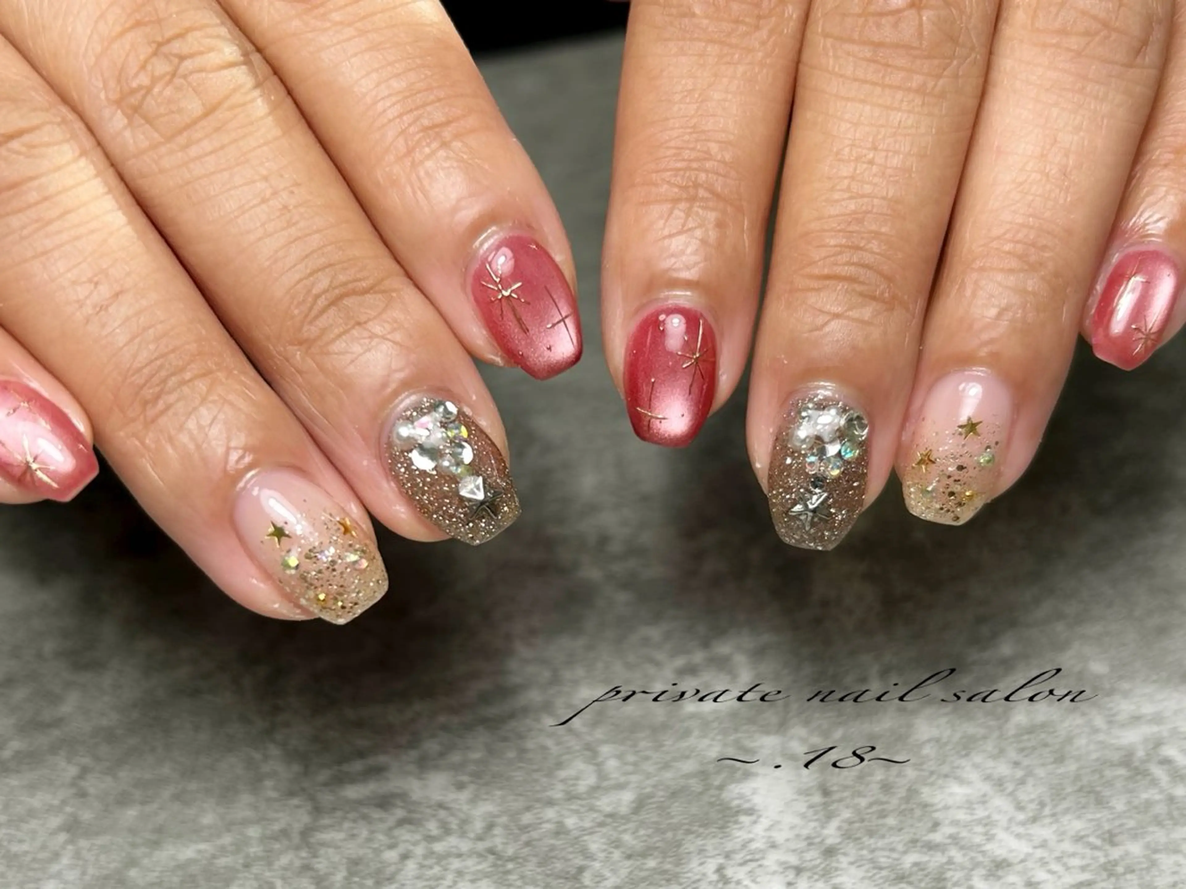 ネイル 長さ出し ジェルネイル 持ち込み パラジェル private nail salon〜.18〜所属・.18 〜のネイルデザイン