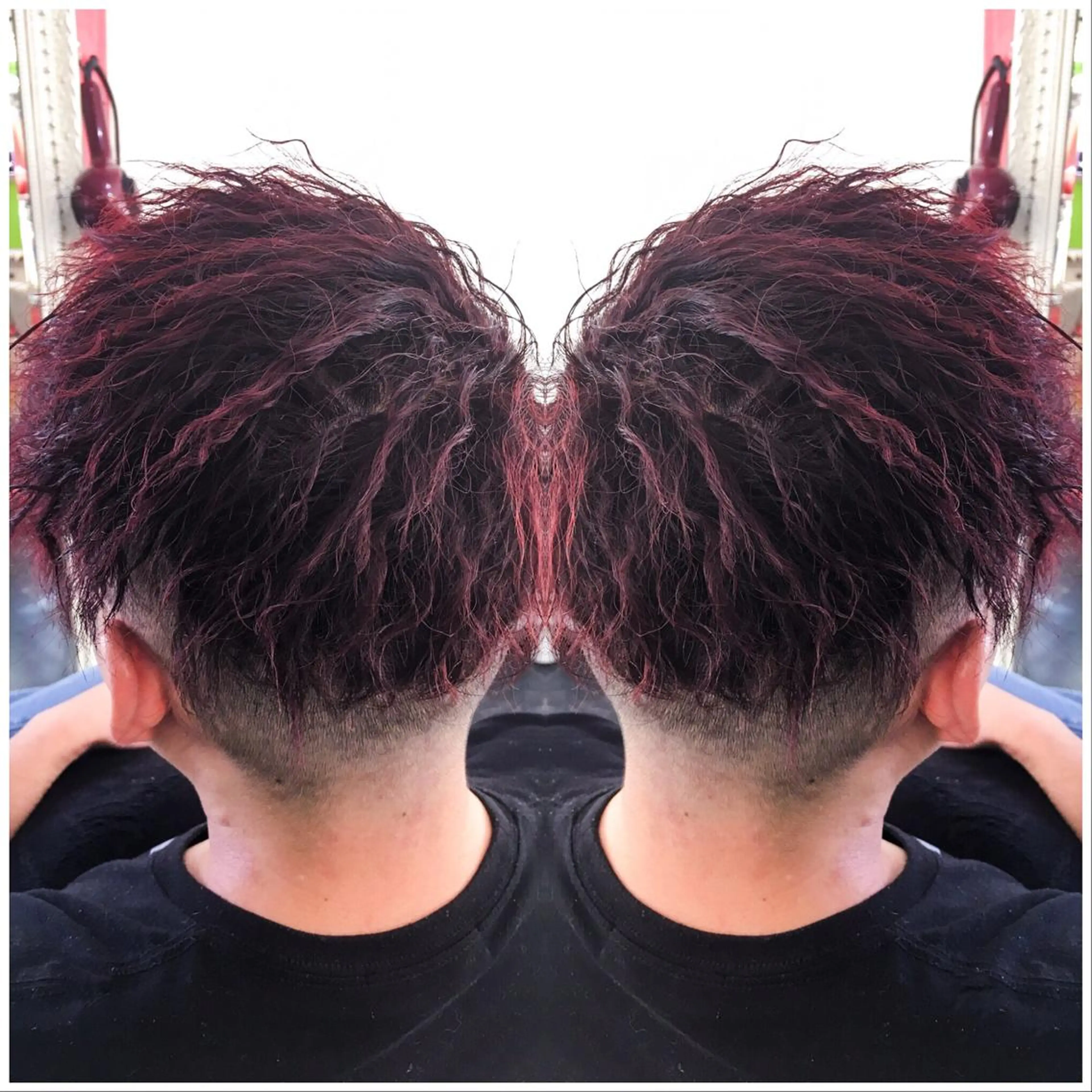 ショート カラー パーマ メンズ カット パーマ Kimura Shinyaのヘアスタイル