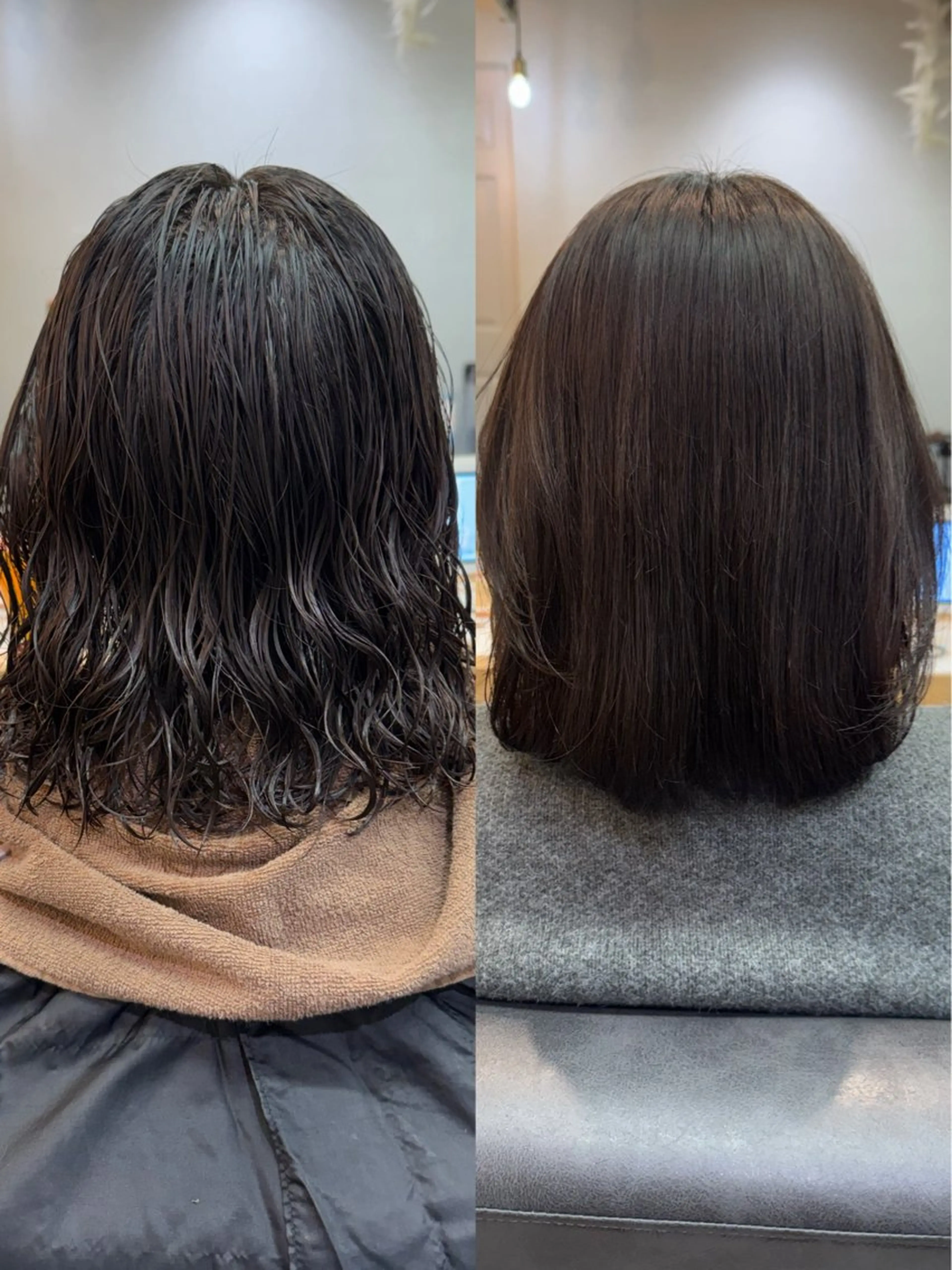 ミディアム パーマ ミディアムパーマ ストレートパーマ カット パーマ 縮毛矯正 トリートメント 縮毛矯正/艶髪カラー /パーマ/ひふみ🌱のその他イメージ