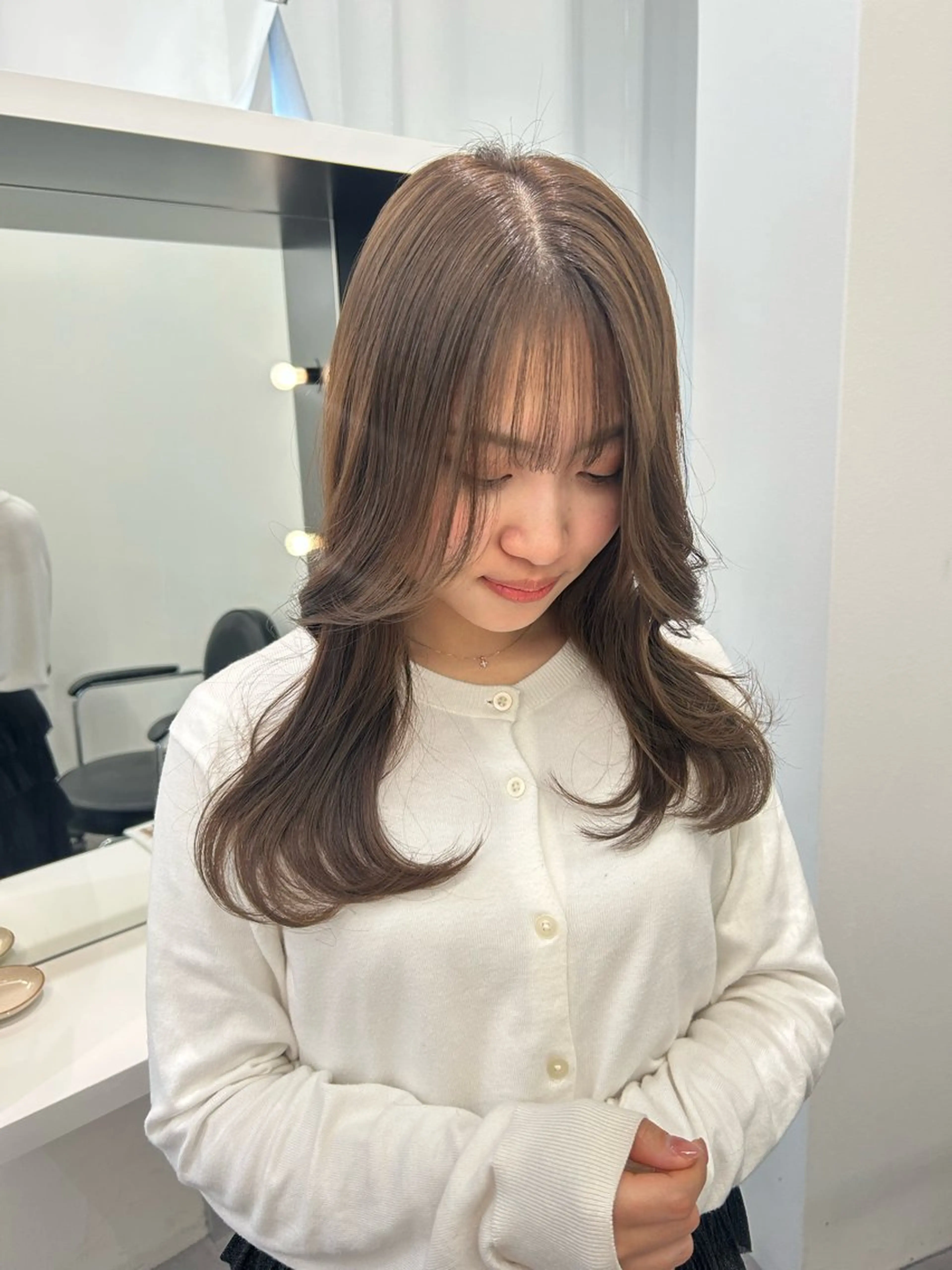 カラー 暖色/艶カラー/ エクステ/ユリヤのヘアスタイル