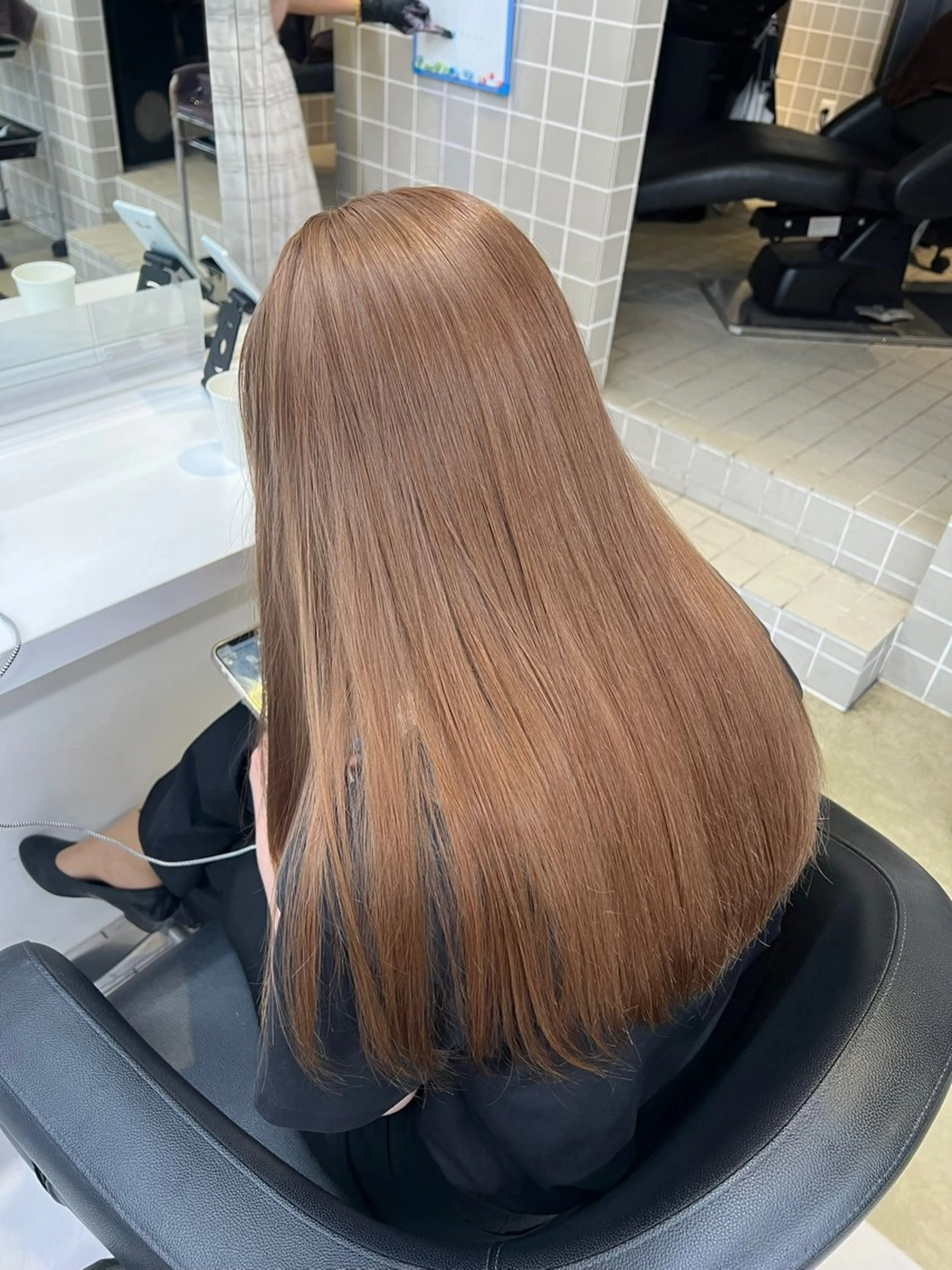 カラー パーマ ヘアアレンジ メンズ ヘアカラー トリートメント ヘッドスパ ヘアセット 🤍レイヤーカット/ ベージュヘア🤍のヘアスタイル