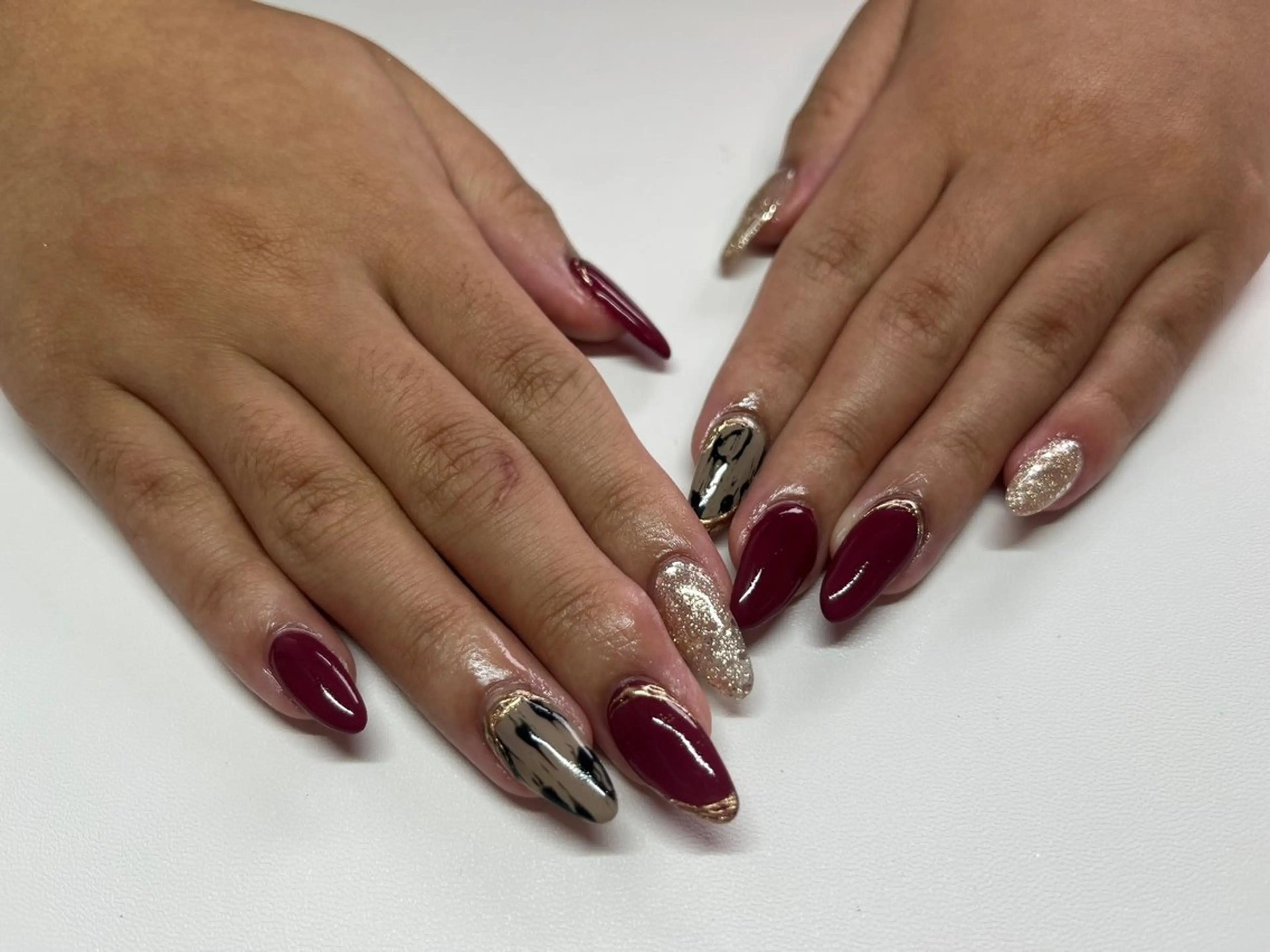 ネイル ミラーネイル ハンドネイル _55.nail_ MIKAのネイルデザイン