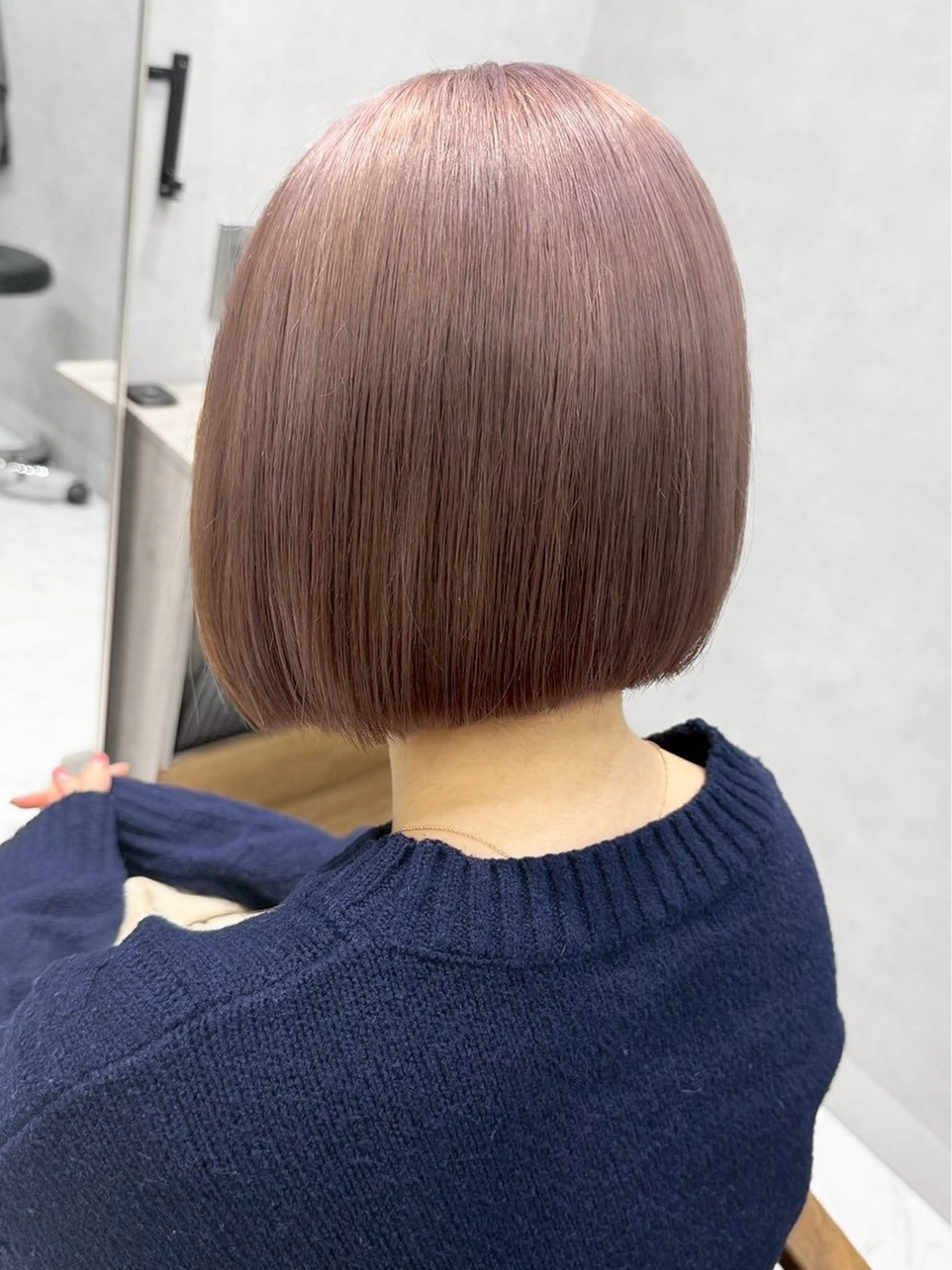 ショート カラー ヘアカラー トリートメント 透明感カラー/パーマ 🌀アオノのヘアスタイル