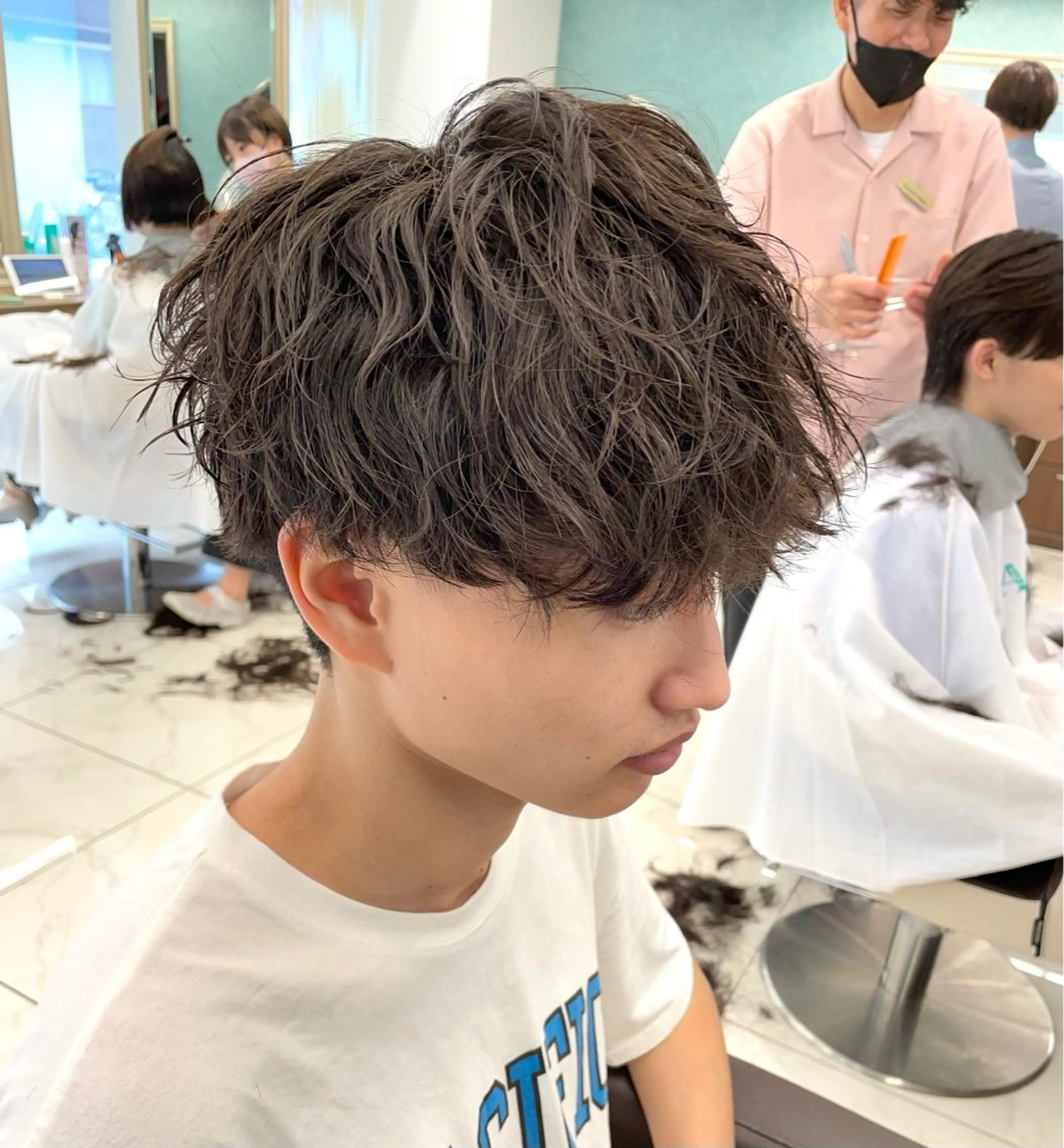 ショート パーマ メンズ 【メンズ特化】 池田大成✂︎のヘアスタイル
