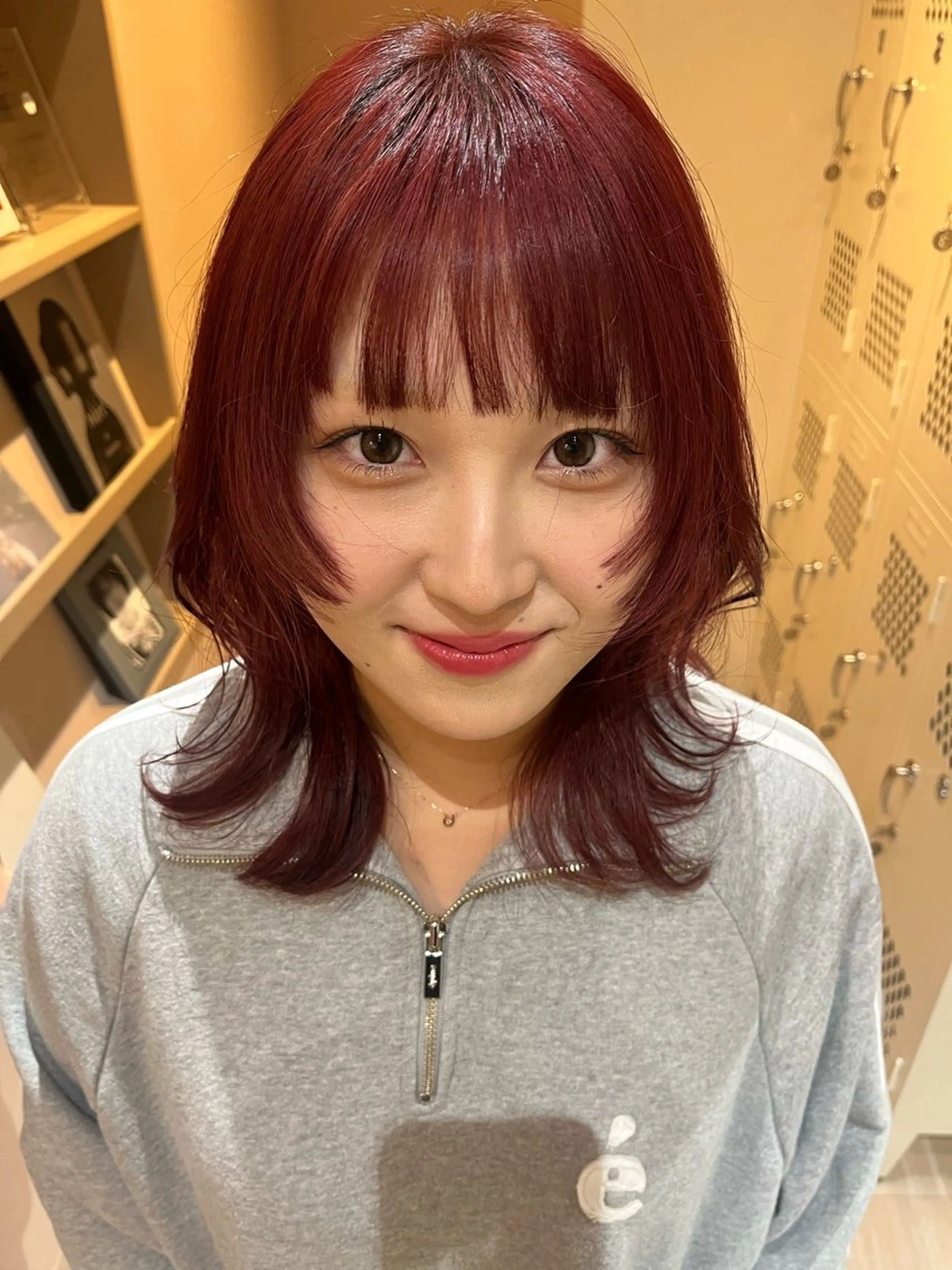 ミディアム ramphy 加藤 美羽のヘアスタイル