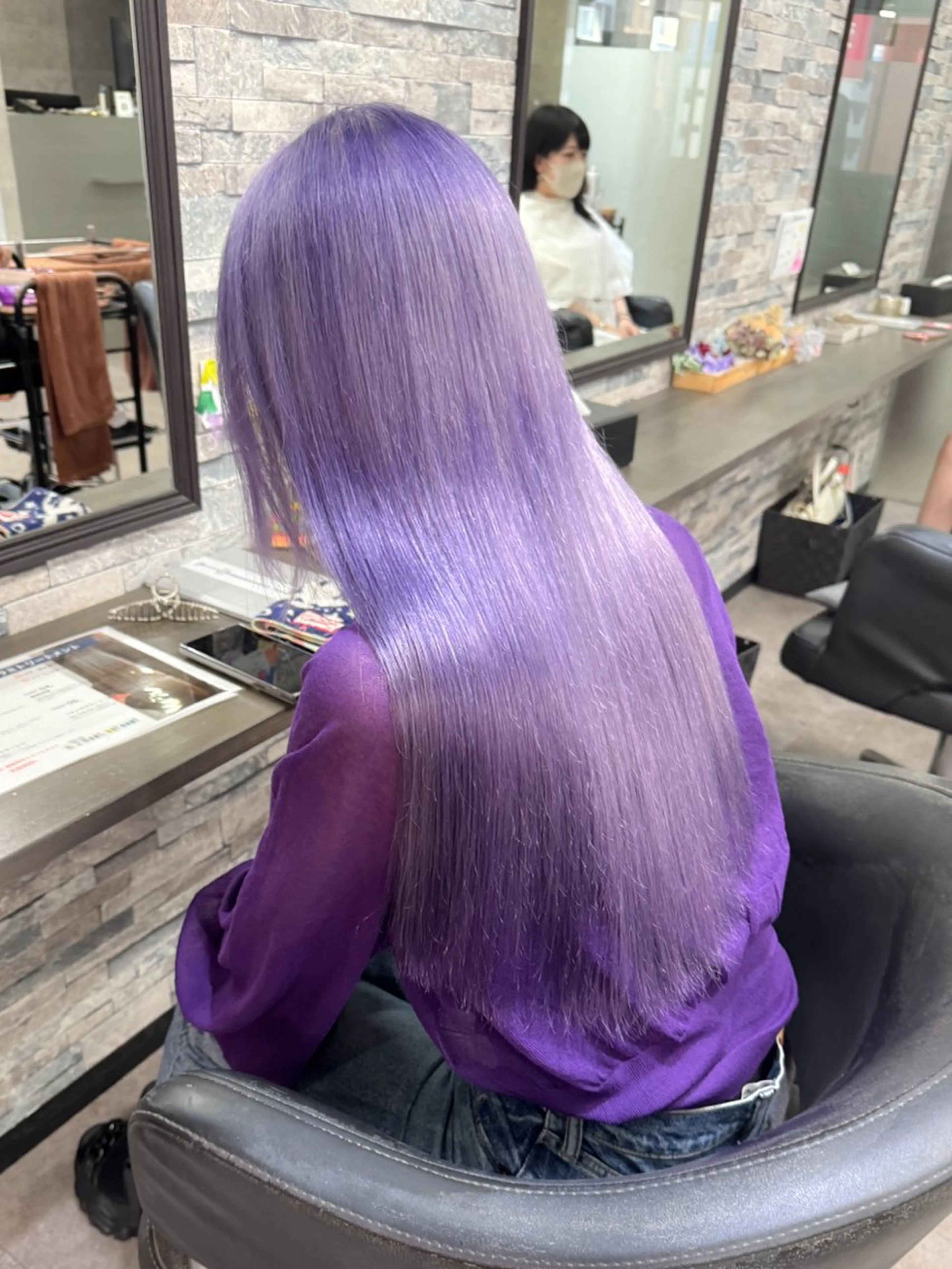 ロング カラー ヘアカラー トリートメント ハイトーンエクステ 🎩カズキ🎩のヘアスタイル