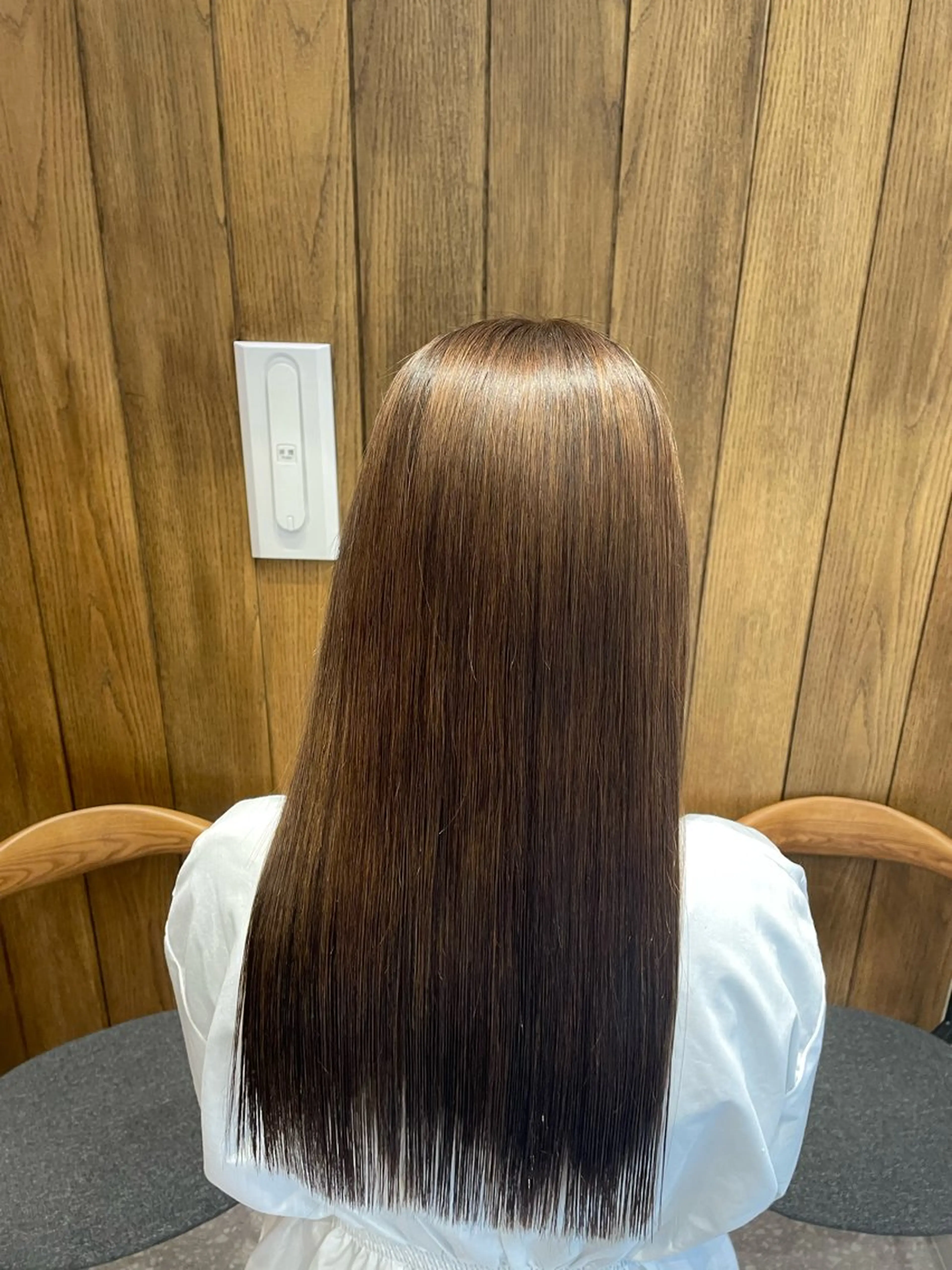 ロング 髪質改善 縮毛矯正 トリートメント カット 縮毛矯正 トリートメント 荒木 理緒のヘアスタイル