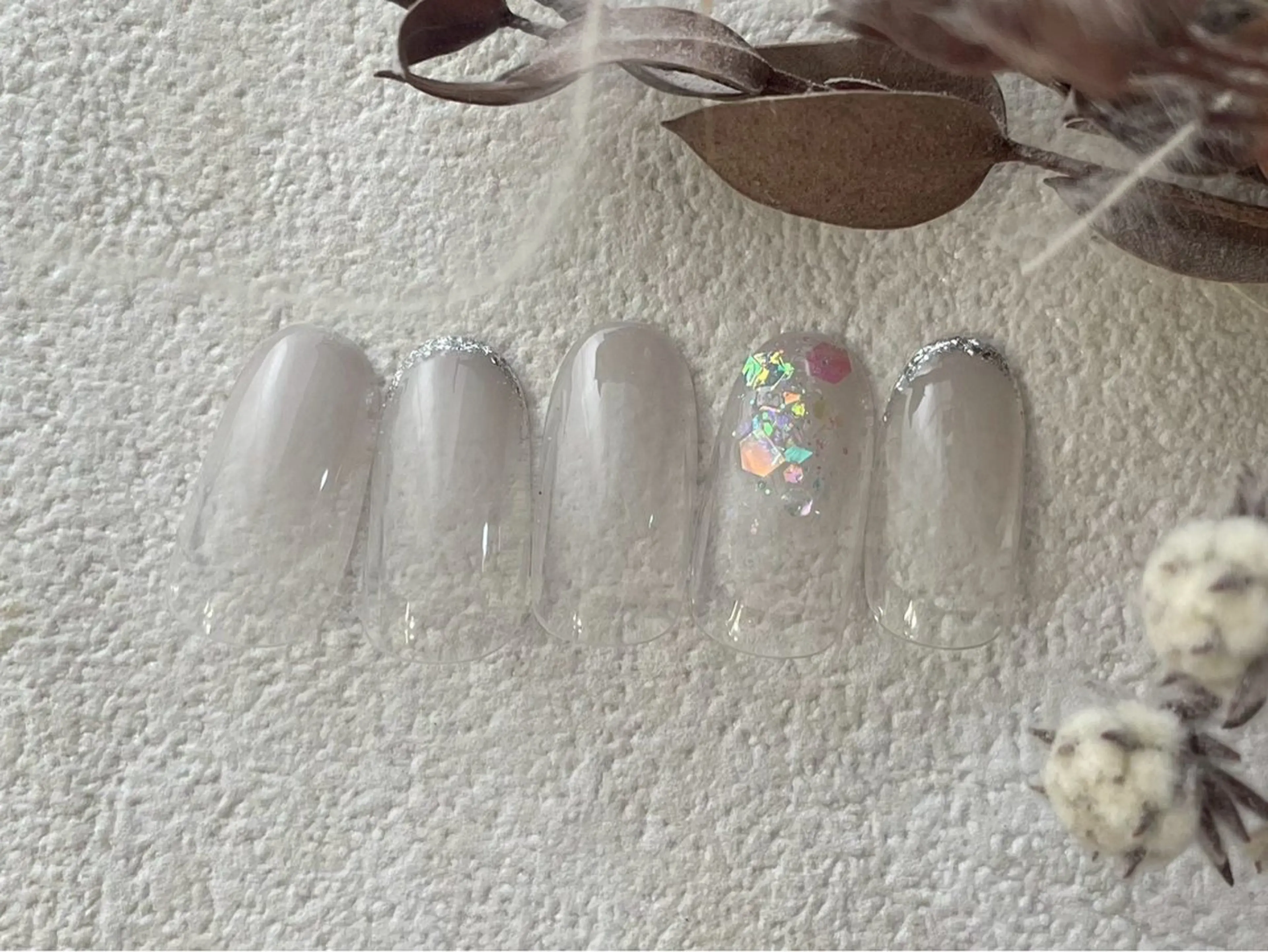 ネイル オーロラネイル フットネイル フレンチネイル ジェルネイル グラデーション ハンドネイル Mogu nail 二子玉川のネイルデザイン