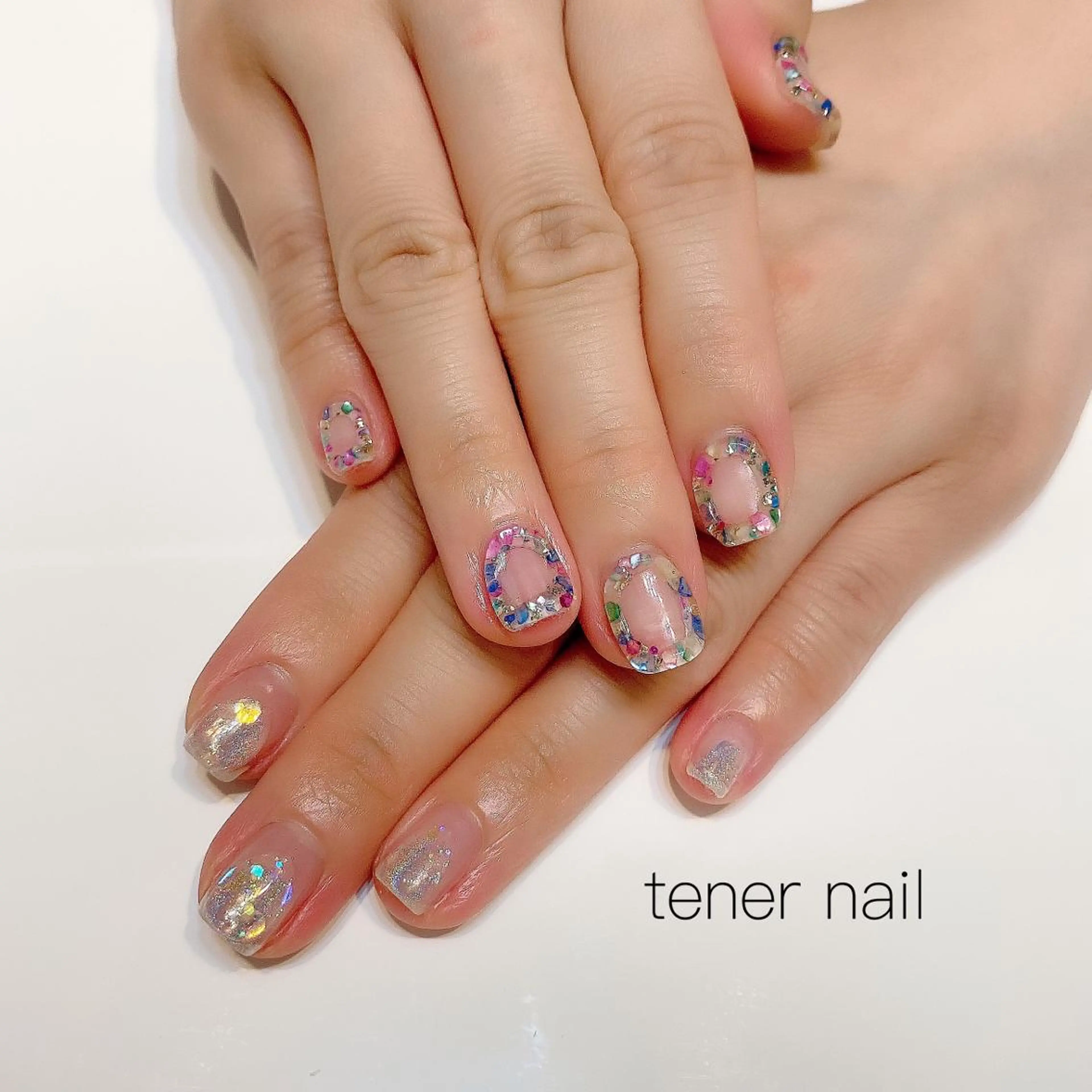 ネイル クリアネイル ニュアンスネイル tener  nail  テネルネイル所属・テネルネイル tener nailのネイルデザイン