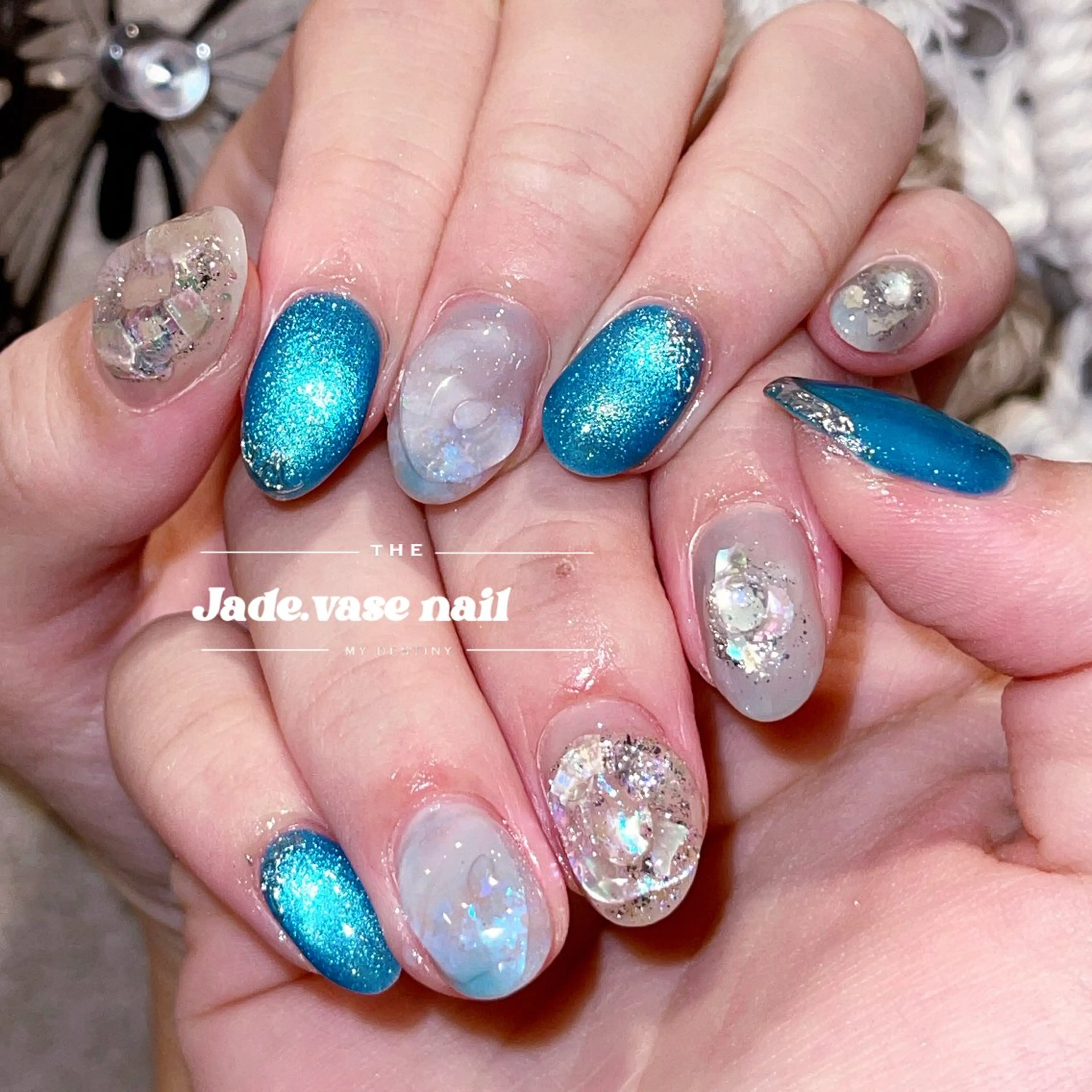 ネイル ニュアンスネイル ハンドネイル ハンドケア ✰Jade.vase 銀座一丁目・東銀座のネイルデザイン