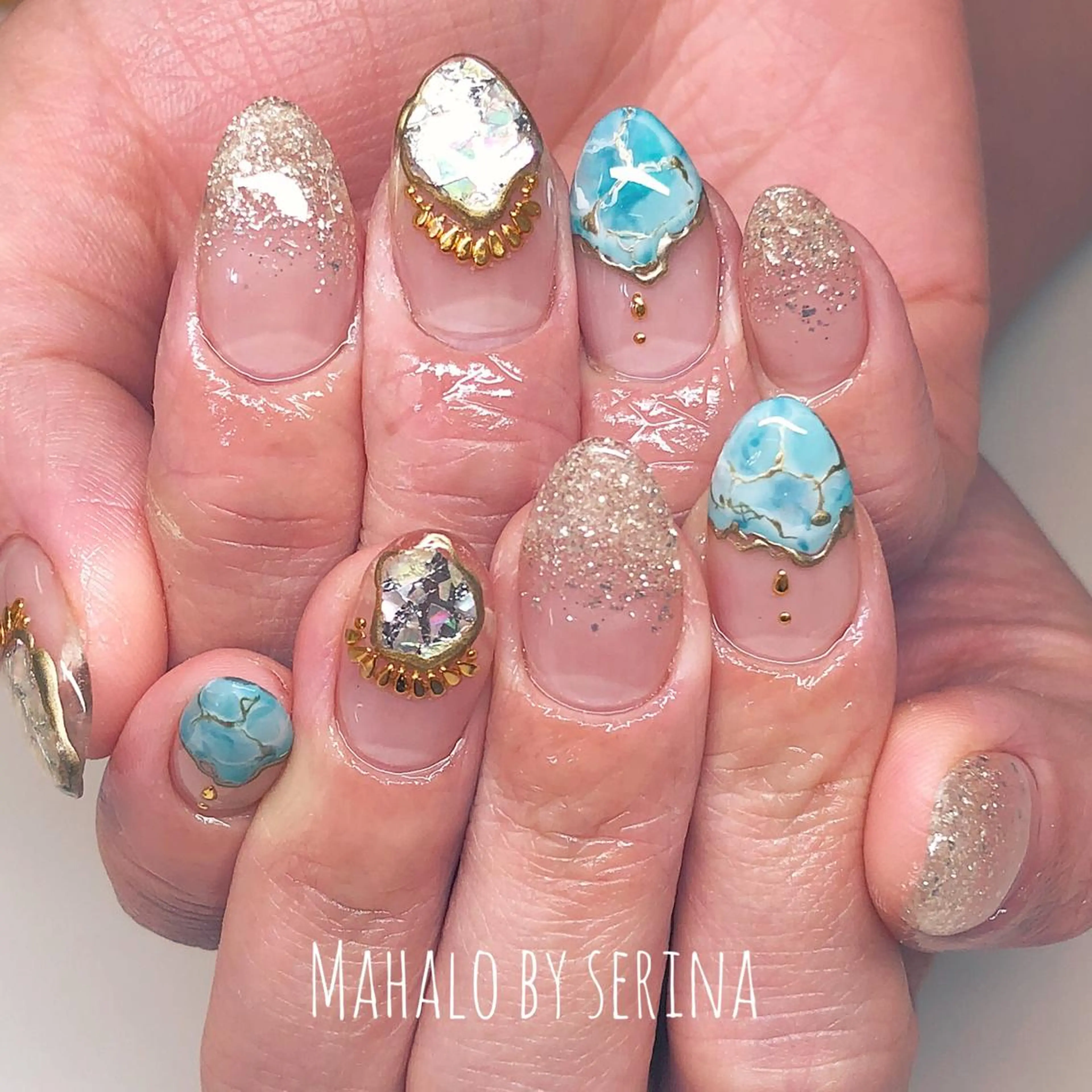 ミディアム カラー ネイル SUNNY BAE. SERINAのネイルデザイン