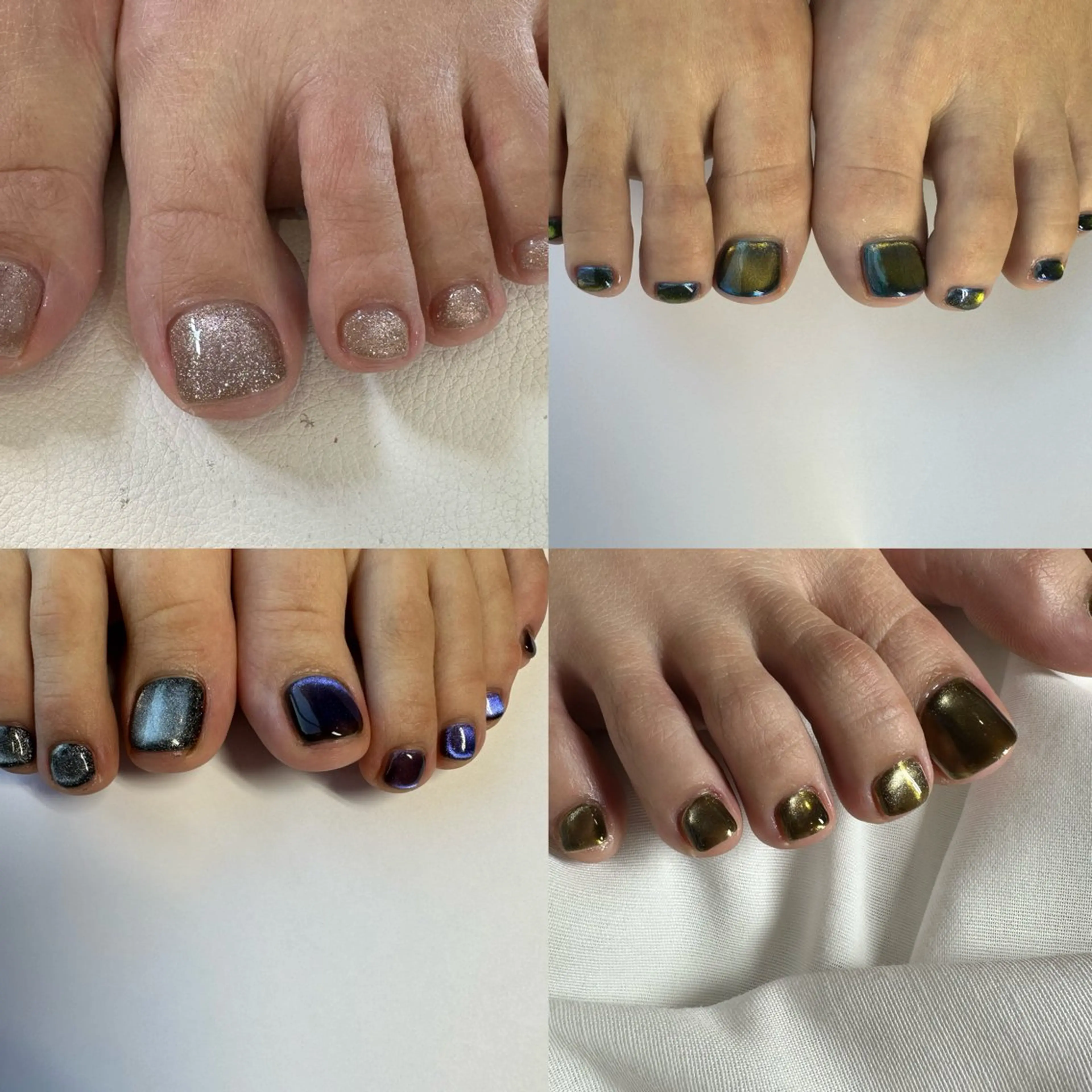 🩶foot nail【mirror】or【aurora】or【magnet】の写真