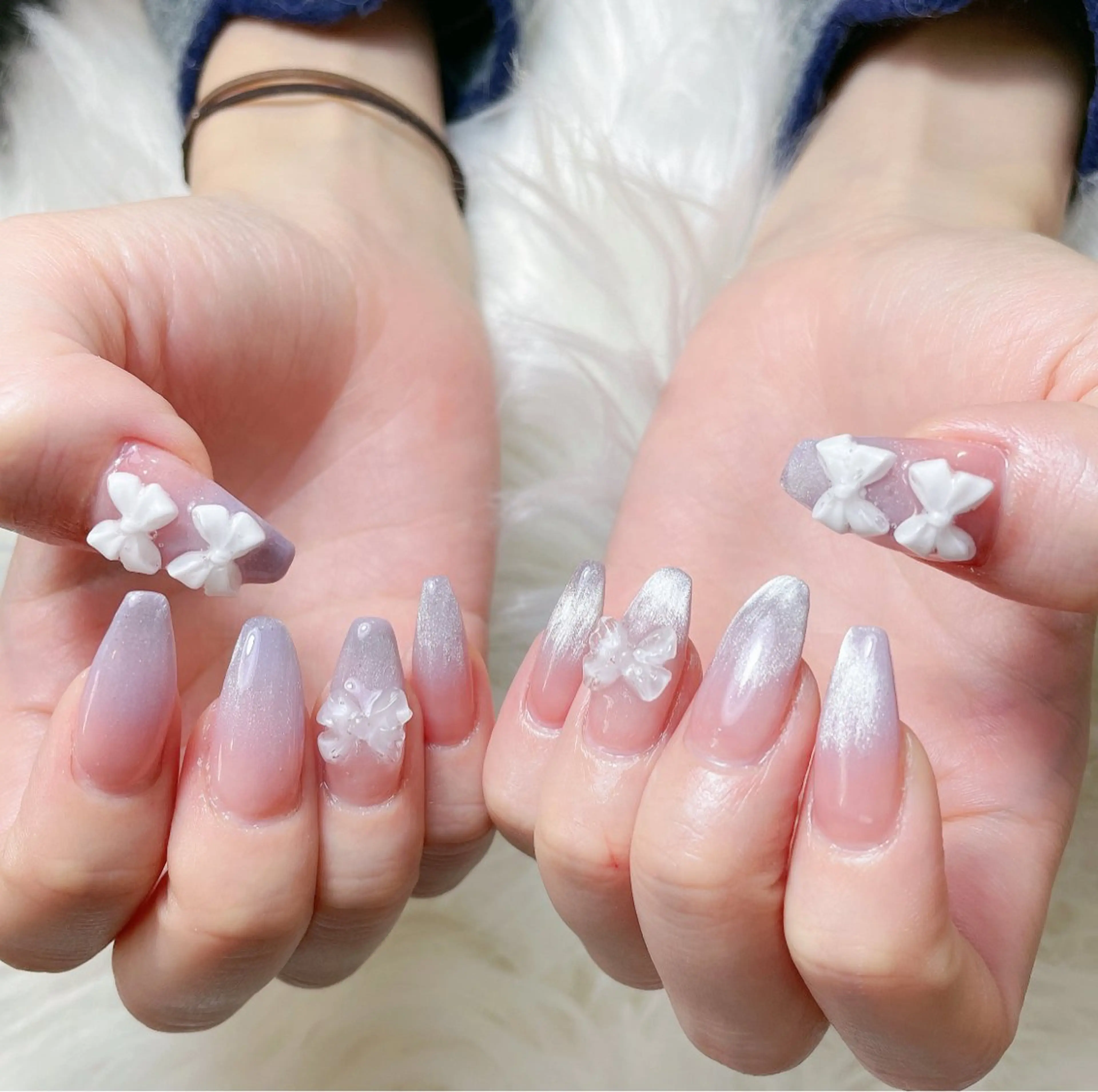 チップ長さだし10本マグネットワンカラー／マグネットフレンチ／マグネットグラデーションの写真