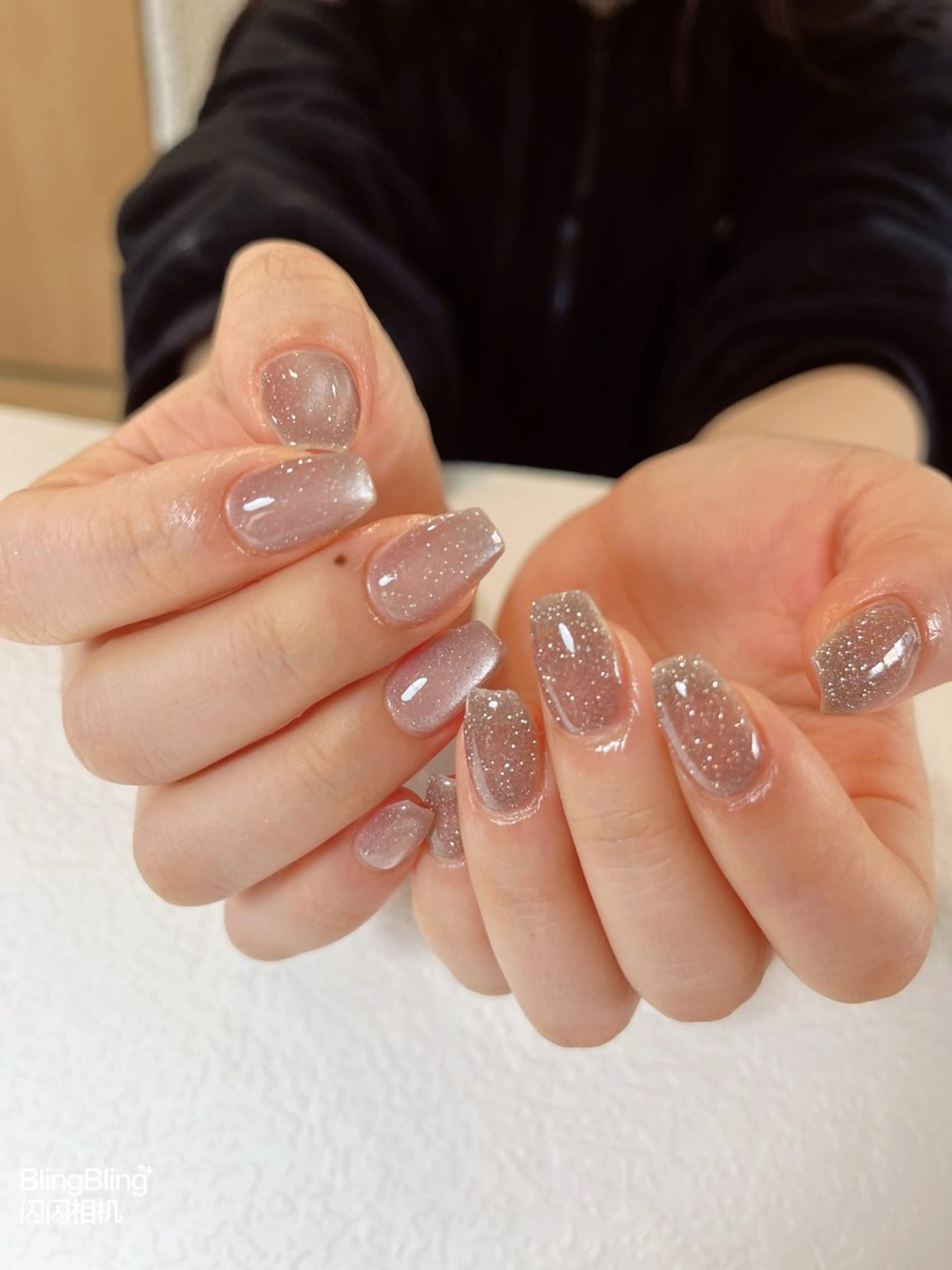 【人気組み合わせコース】　マグネット➕フラッシュネイル　オフ代600円の写真