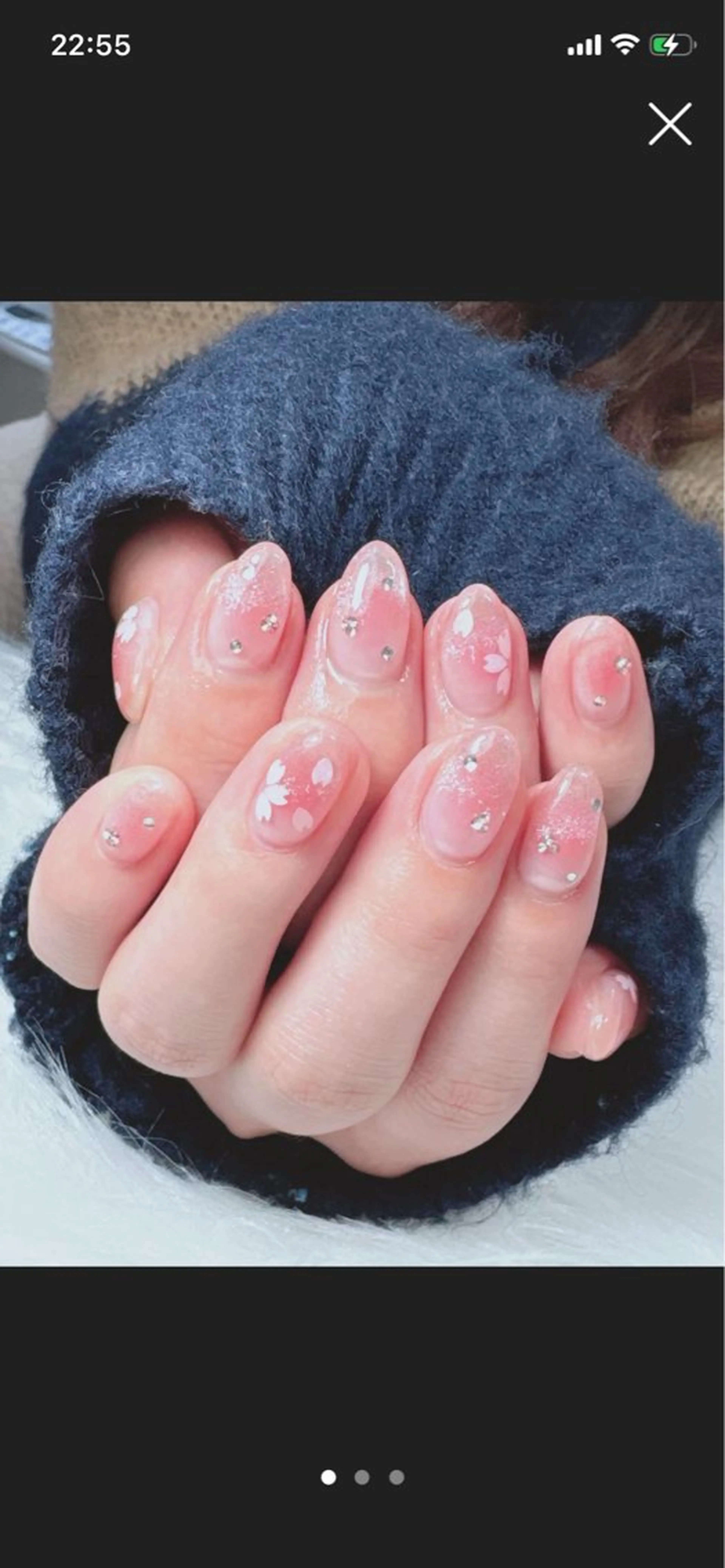 ネイル アートネイル チークネイル グラデーション マグネットネイル ストーンネイル 🦋✨ MARIKO✨🦋のネイルデザイン