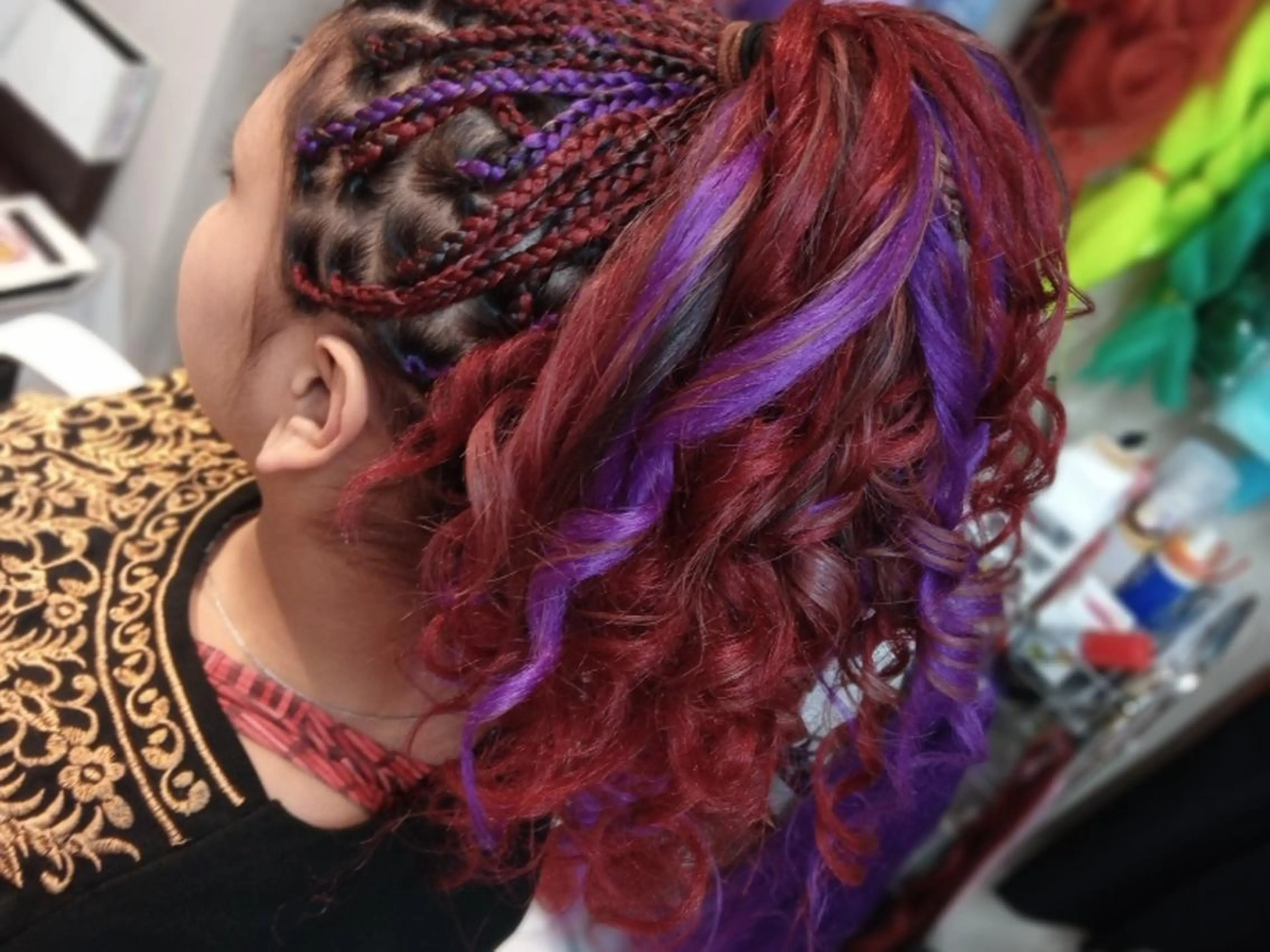 ロング ヘアアレンジ エクステ scamp ★のヘアスタイル