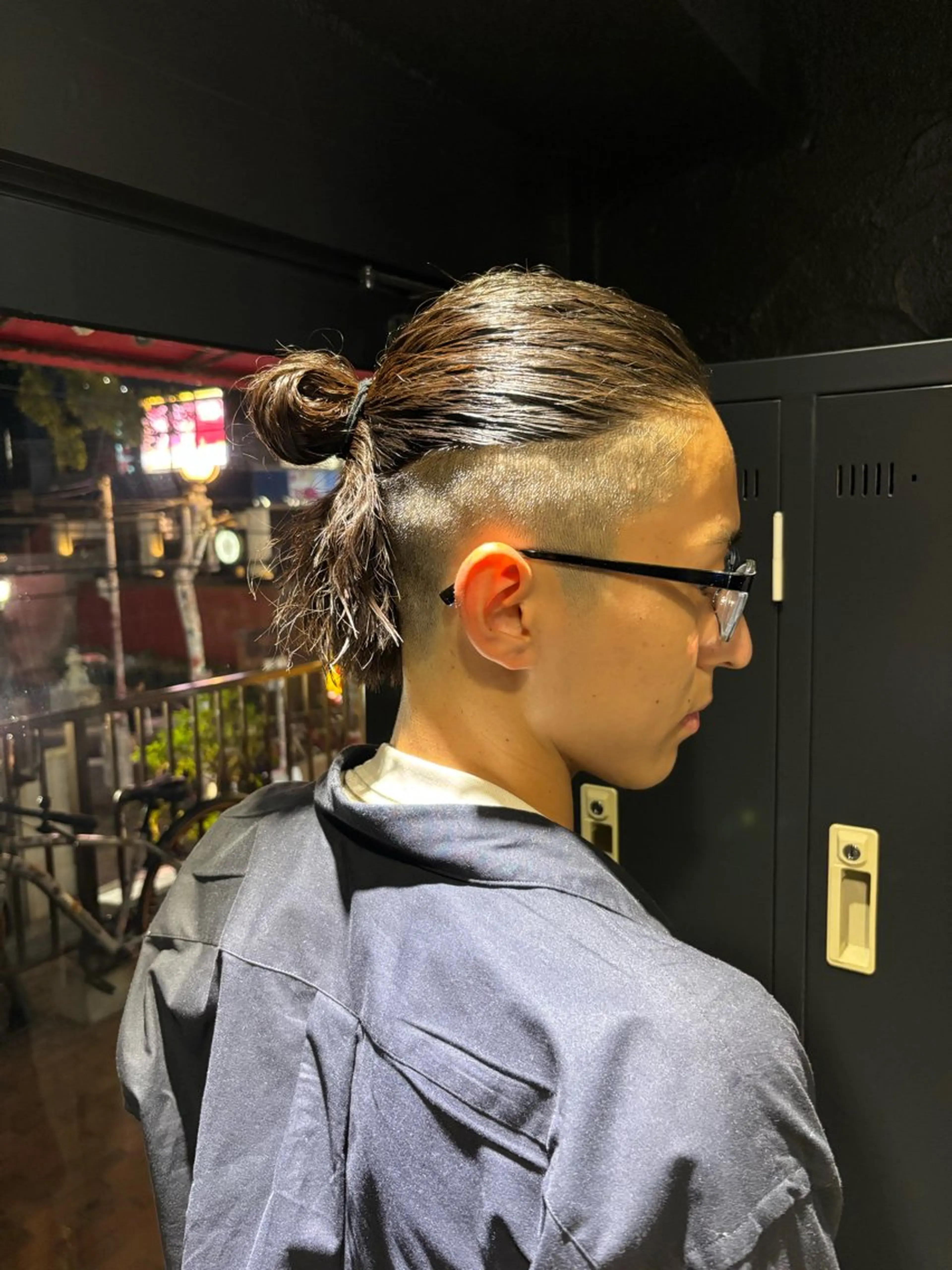 メンズ カット パーマ トリートメント ヘアセット メンズパーマ/難波/ 心斎橋　室園亮佑のヘアスタイル