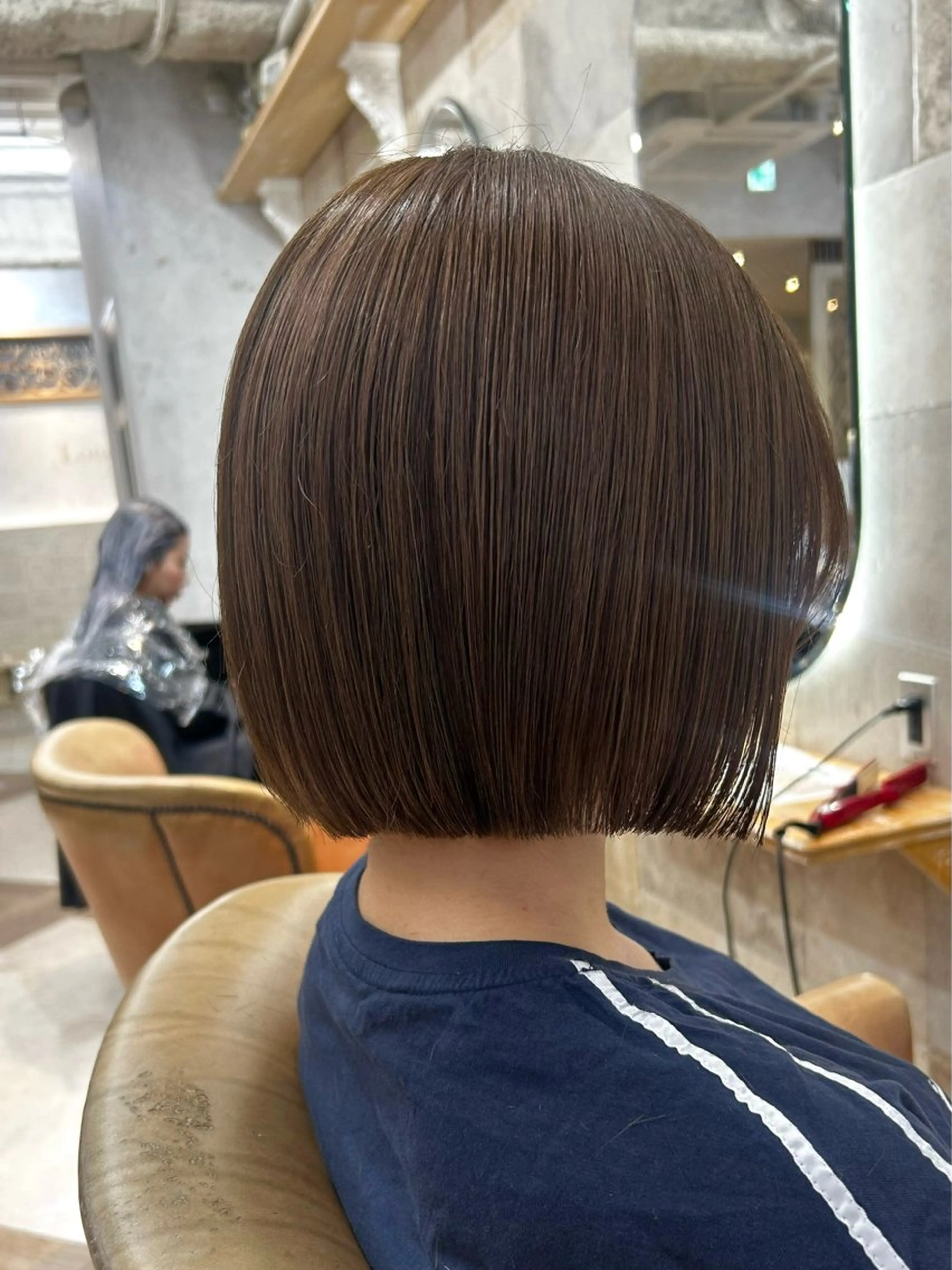 ショート カット ヘアカラー トリートメント 艶カラー/ボブ /似合わせ/田口愛那のヘアスタイル