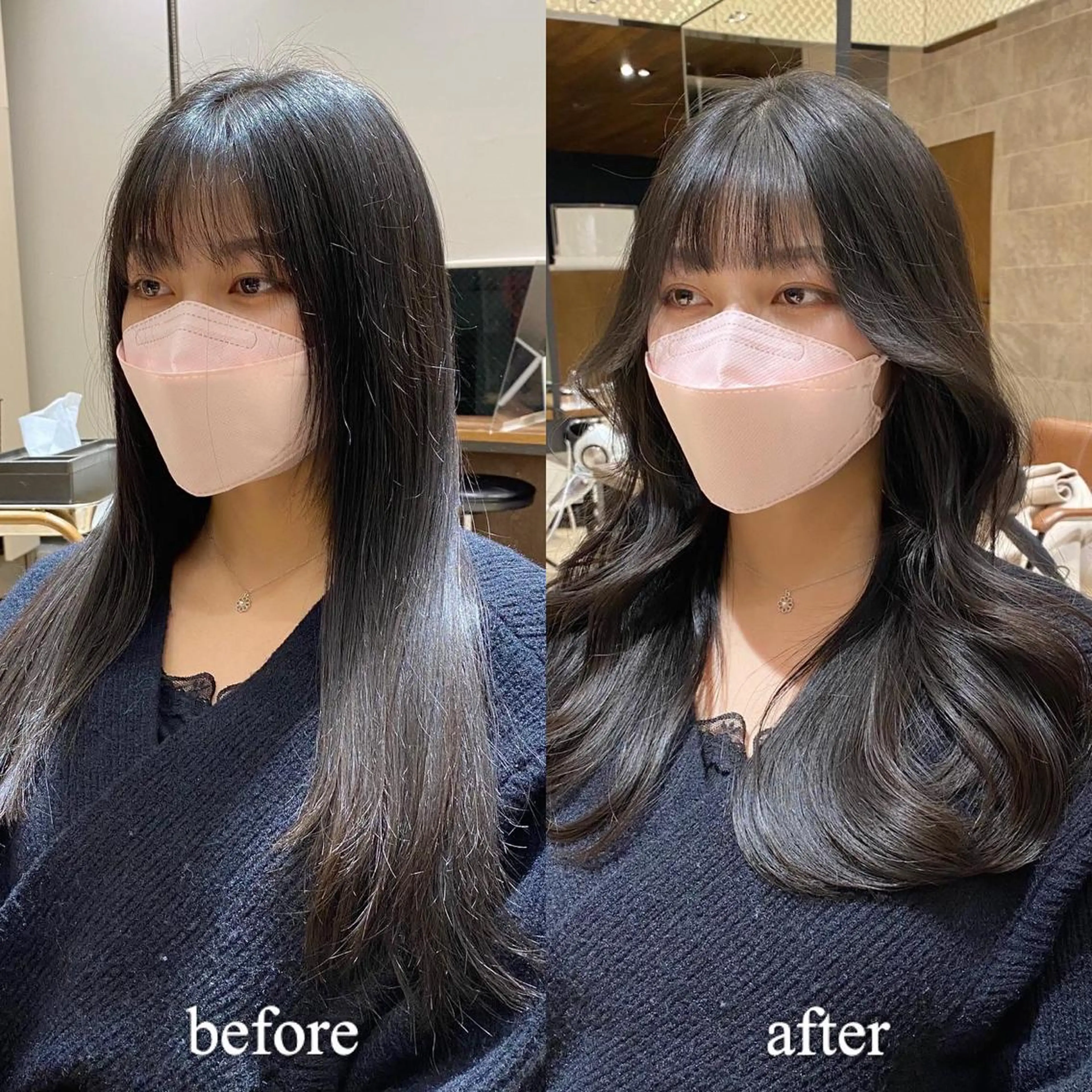 ロング カラー レイヤー/顔周り /透明感🩶高橋大のヘアスタイル