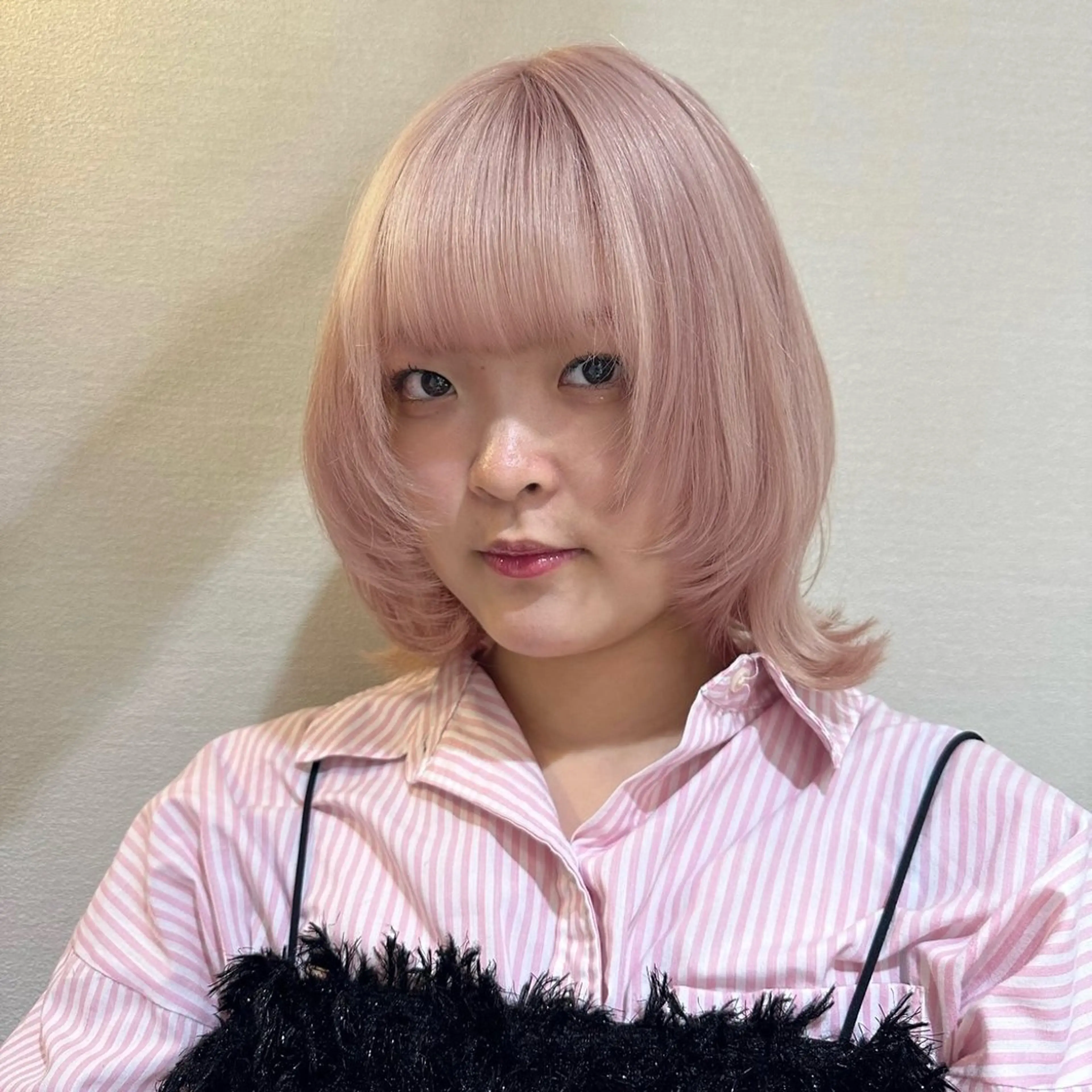 ミディアム カラー ウルフカット ヘアカラー カラー/韓国レイヤー /ブリーチ/hinaのヘアスタイル