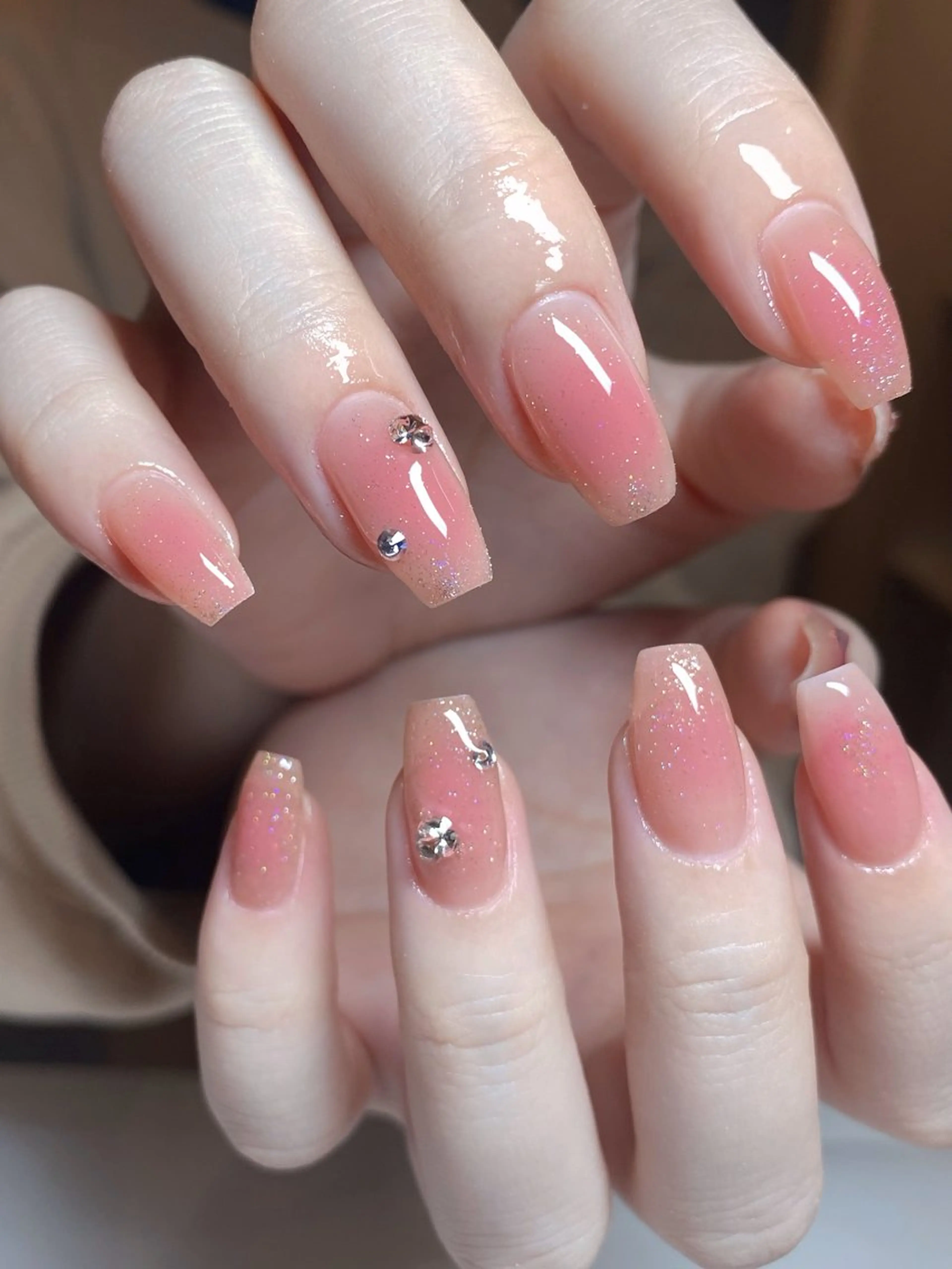 最強ガーリーネイル🩰/自爪💅チークネイル🎀の写真
