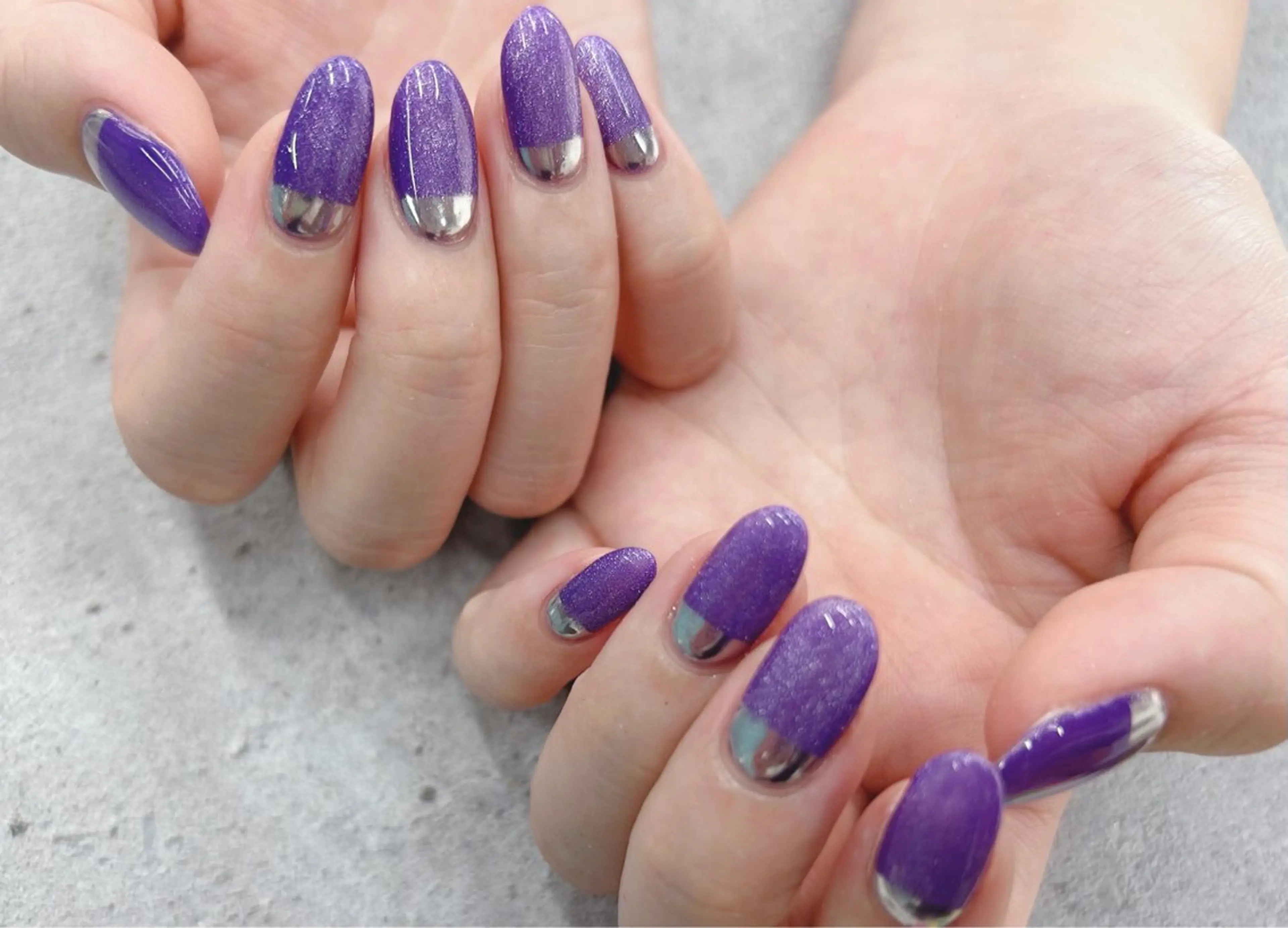 ネイル フレンチネイル マグネットネイル ミラーネイル ハンドネイル Nail Salon agré所属・agré ネイルサロン　アグレのネイルデザイン