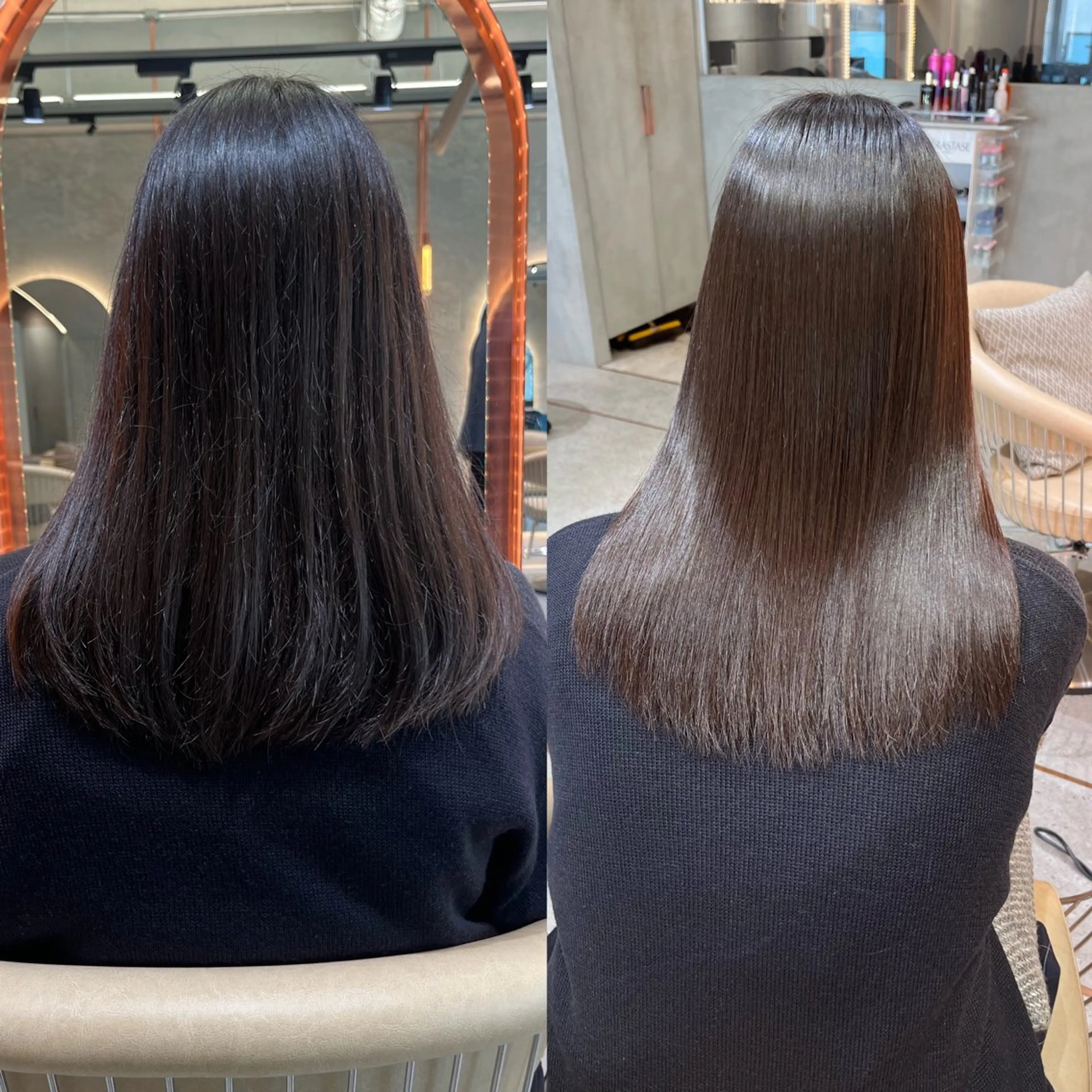 ロング カット ヘアカラー 縮毛矯正 トリートメント enn to yuu所属・髪質改善&大人ボブ ♡KURENAのヘアスタイル