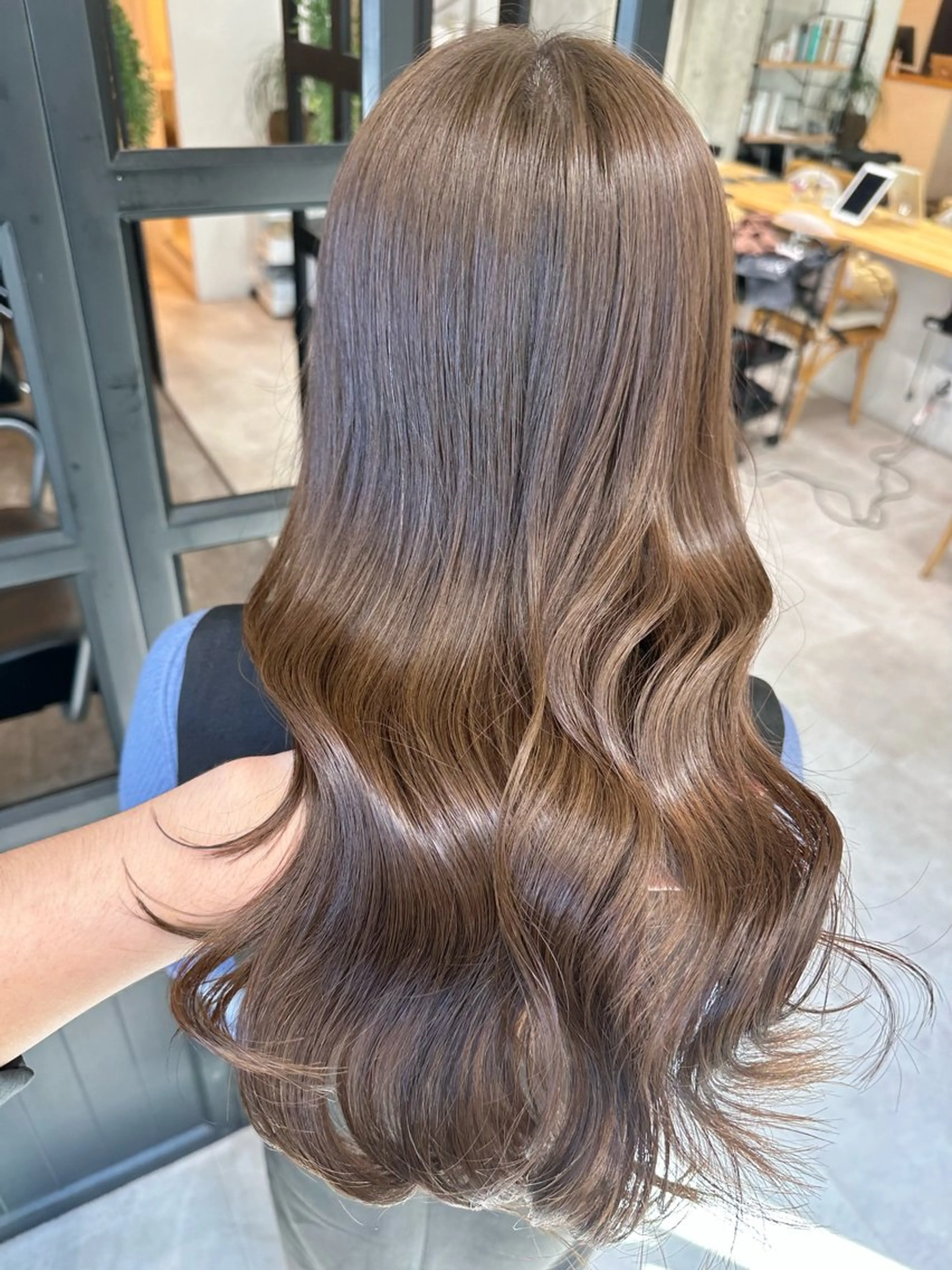 ミディアム カット ヘアカラー トリートメント ✨透明感カラー 恵比寿HAYATO✨のヘアスタイル